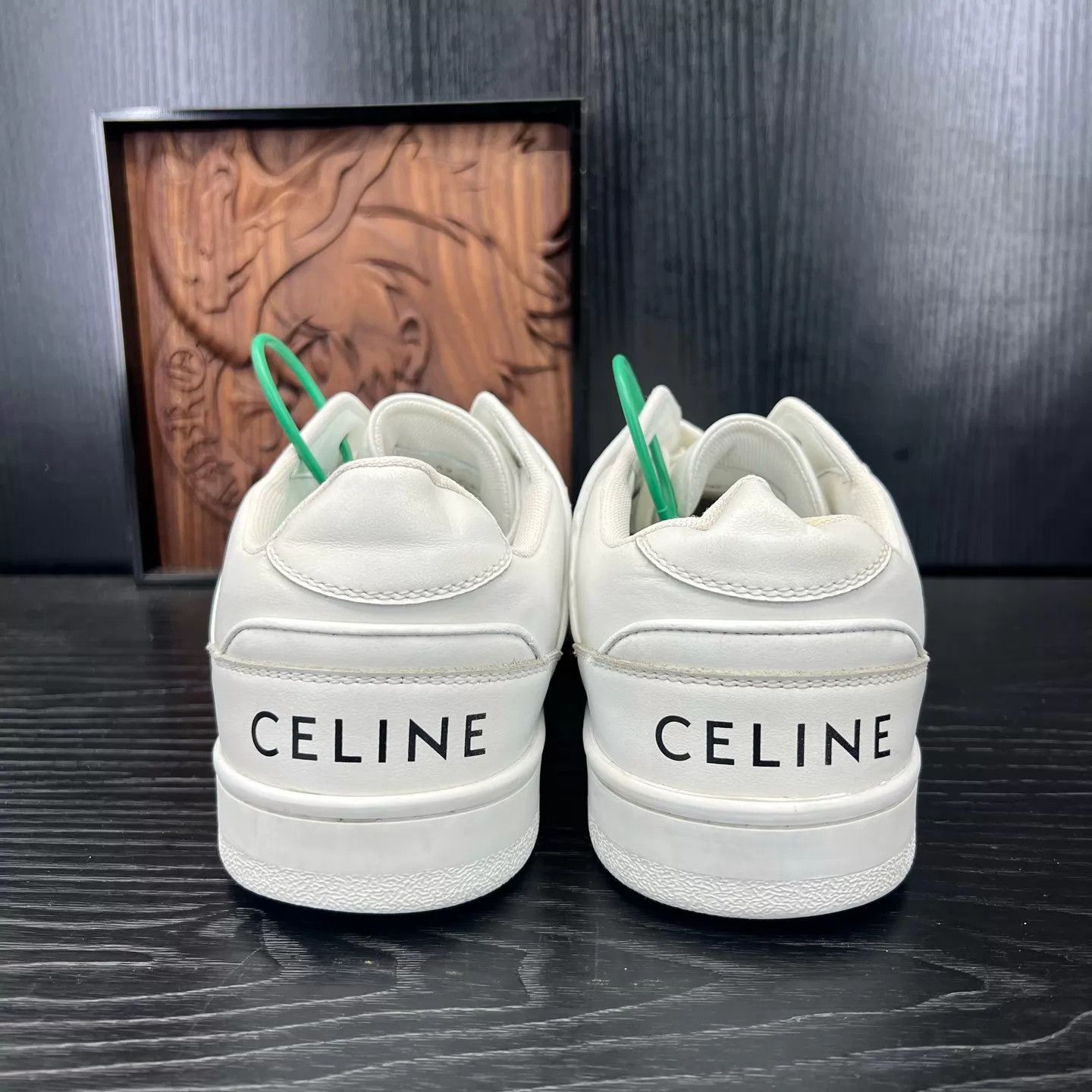 Celine White Low-Top Leather Sneakers Size US 9 / EU 42 - 5 Thumbnail