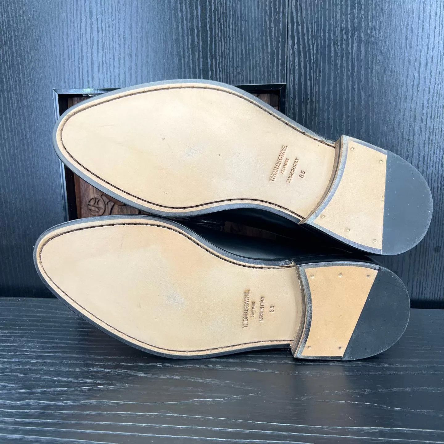 Thom Browne Black Leather Loafers Size 8.5 Size US 8.5 / EU 41-42 - 8 Thumbnail