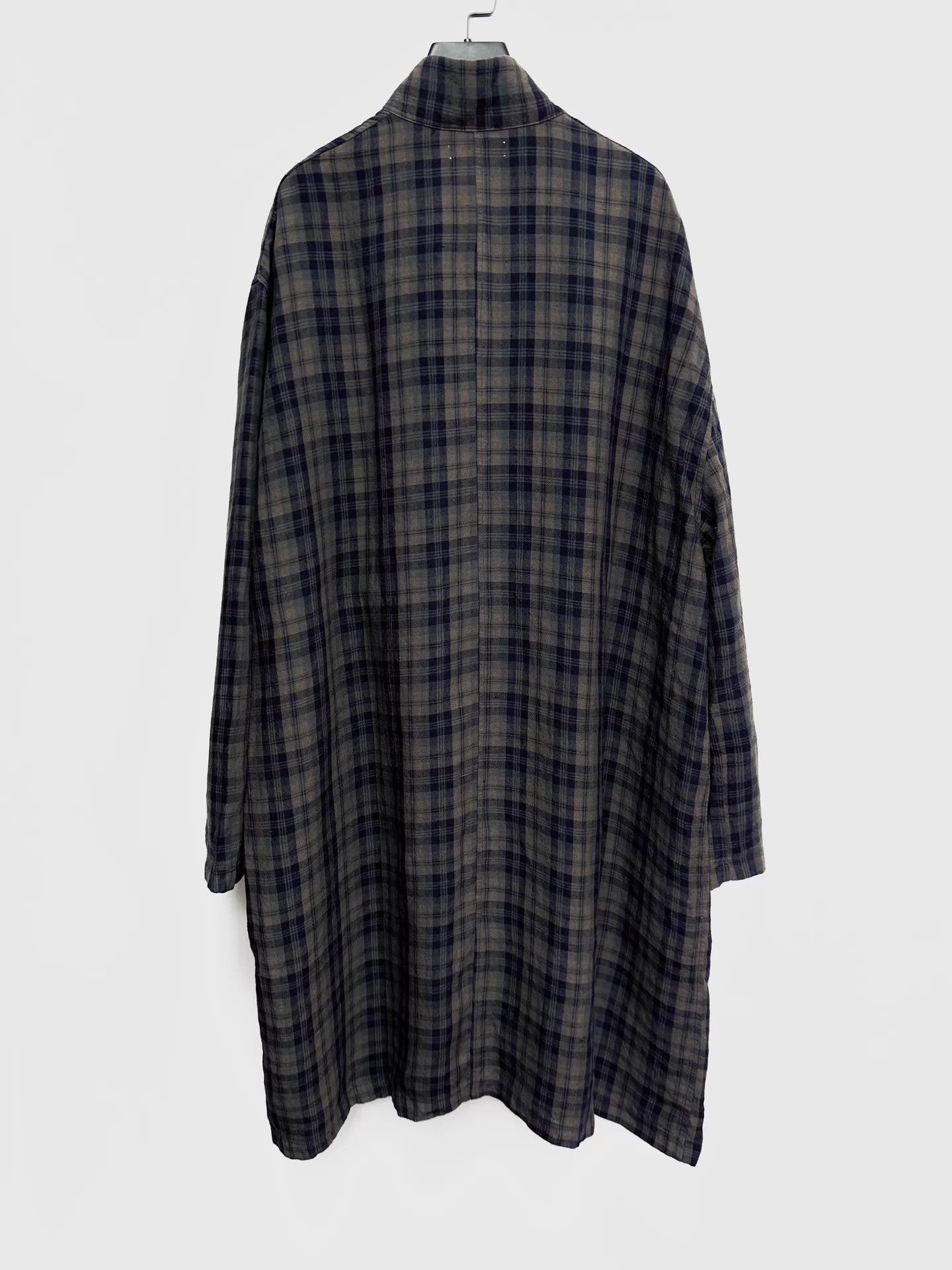 Bergfabel Gray Plaid Oversized Long-Sleeve Light Jacket Size US S / EU 44-46 / 1 - 3 Thumbnail