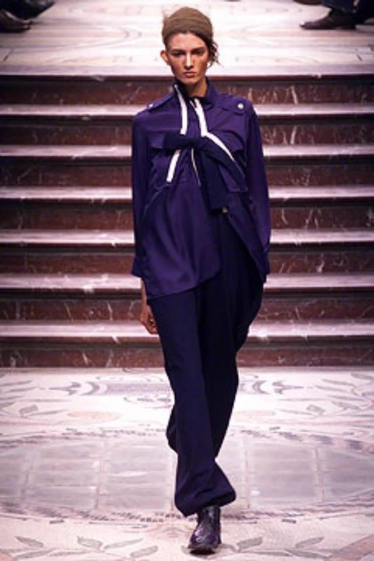 Yohji Yamamoto Blue Long Sleeve Shirt with White Wing Design Size US M / EU 48-50 / 2 - 9 Thumbnail