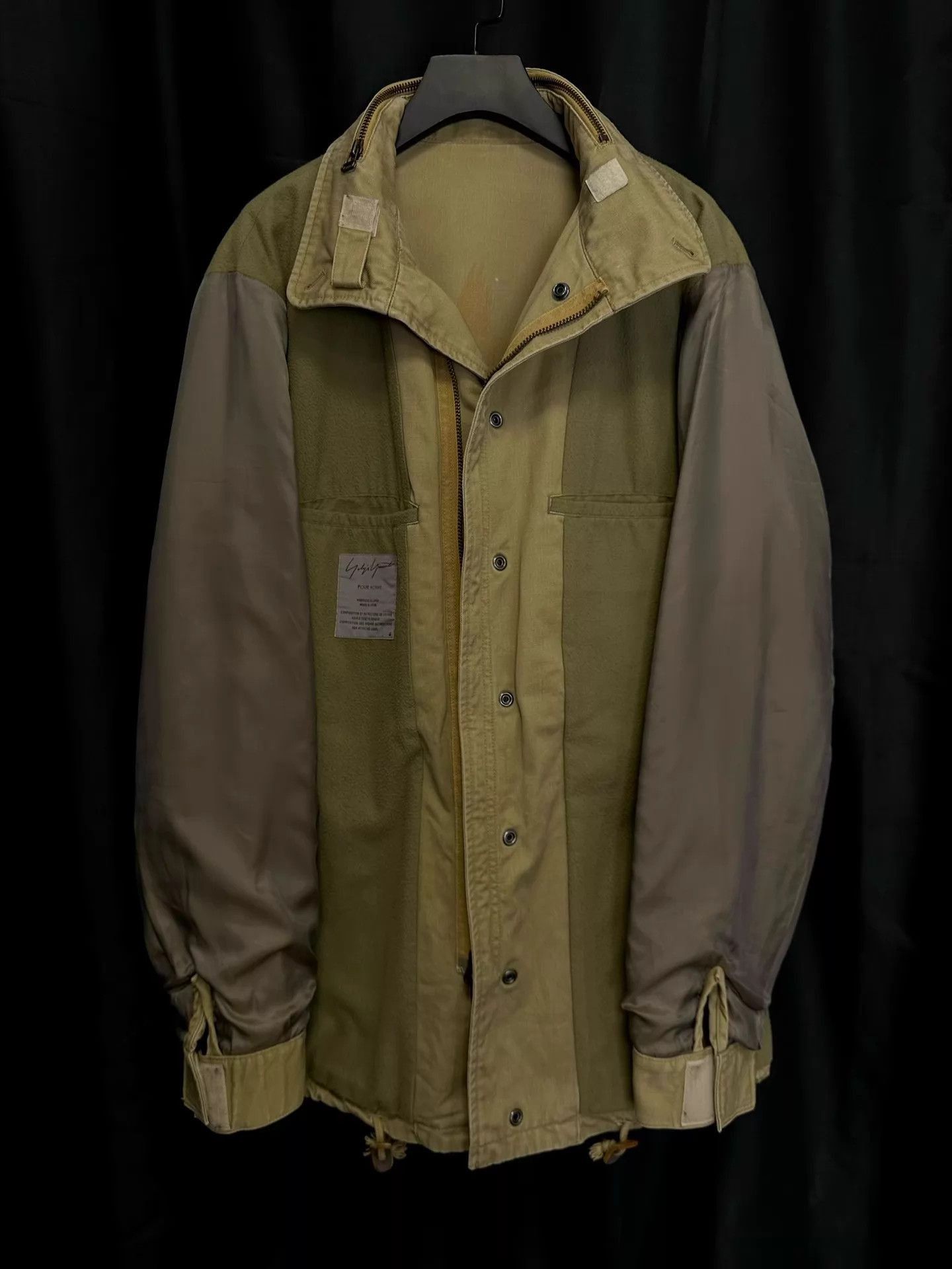 Yohji Yamamoto Beige XL Light Jacket with Eagle Print Size US XL / EU 56 / 4 - 4 Thumbnail