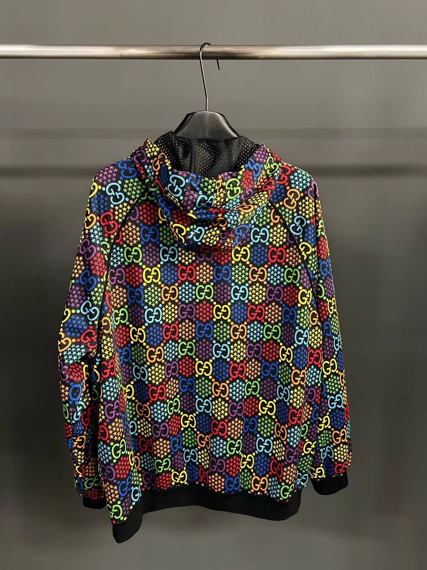 Gucci Multi-Colored Patterned Zip-Up Hoodie Size US M / EU 48-50 / 2 - 2 Thumbnail