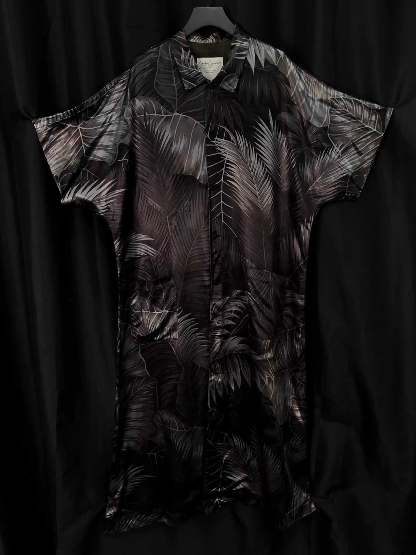 Yohji Yamamoto Short Sleeve Palm Leaf Print Button-Up Shirt Size US M / EU 48-50 / 2 - 3 Thumbnail