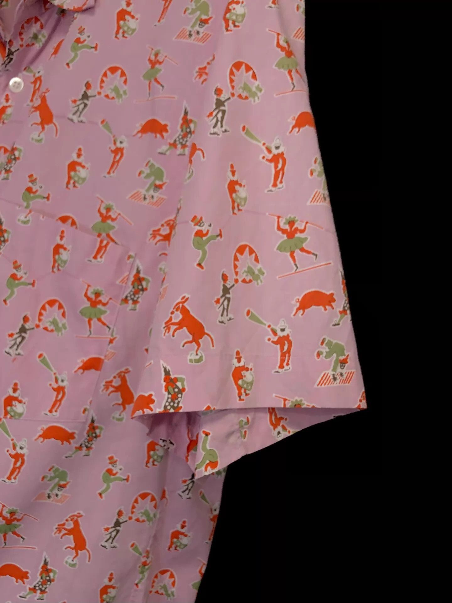 Comme des Garcons Pink Printed Short Sleeve Button-Up Shirt Size US S / EU 44-46 / 1 - 4 Thumbnail