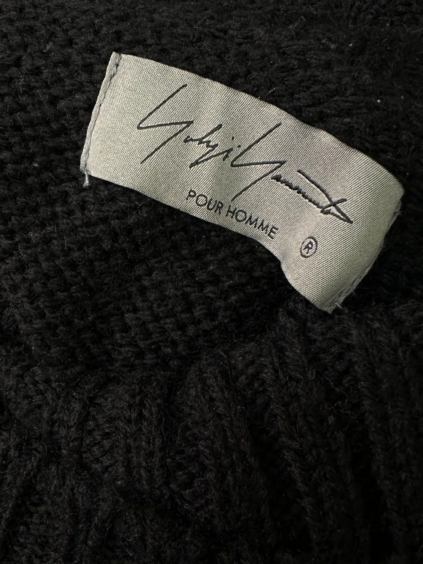 Yohji Yamamoto Black Turtleneck Sweater with Red Cherry Design Size US L / EU 52-54 / 3 - 7 Thumbnail