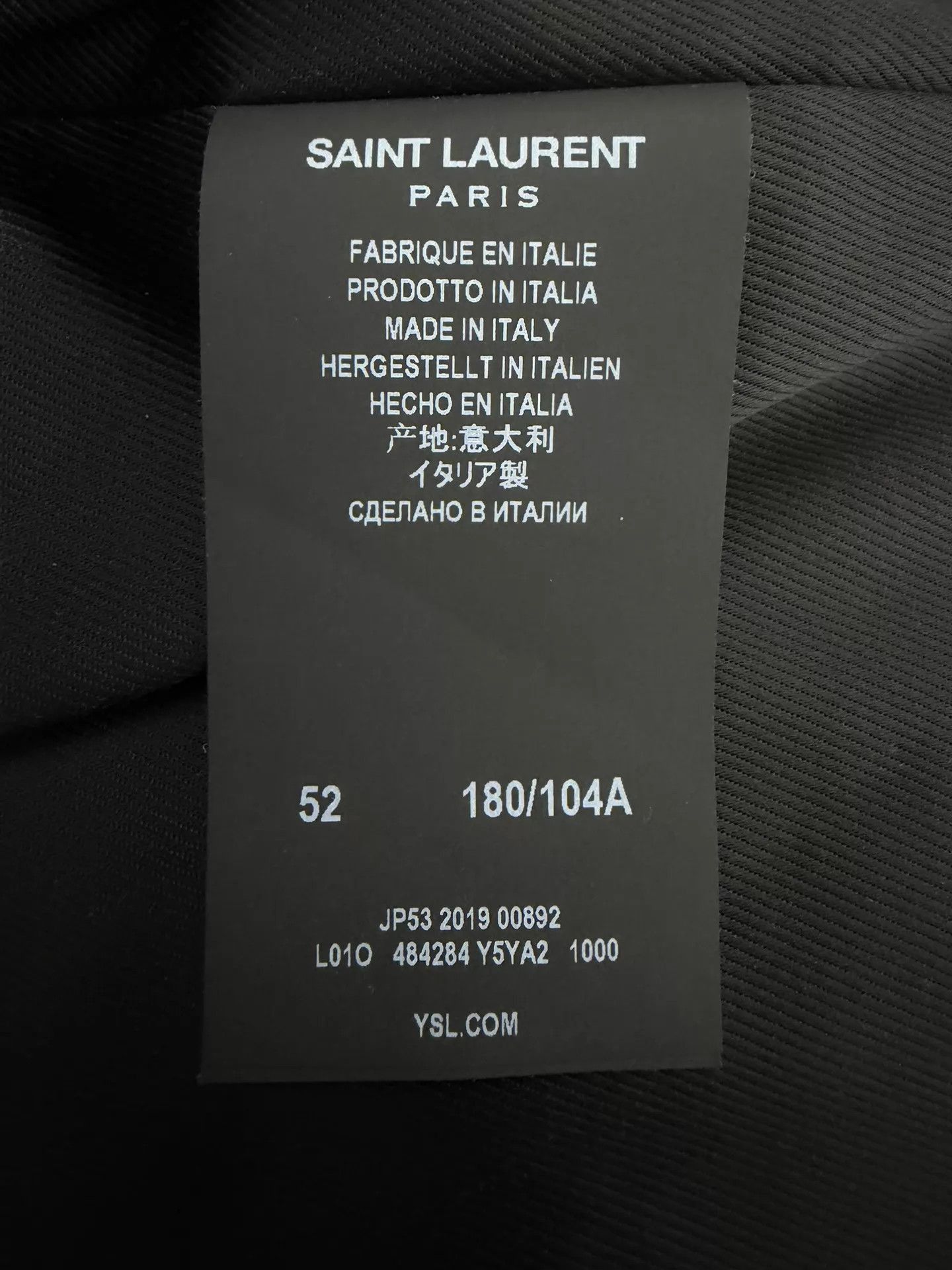 Saint Laurent Paris Black Leather Biker Jacket - Size L Size US L / EU 52-54 / 3 - 5 Thumbnail
