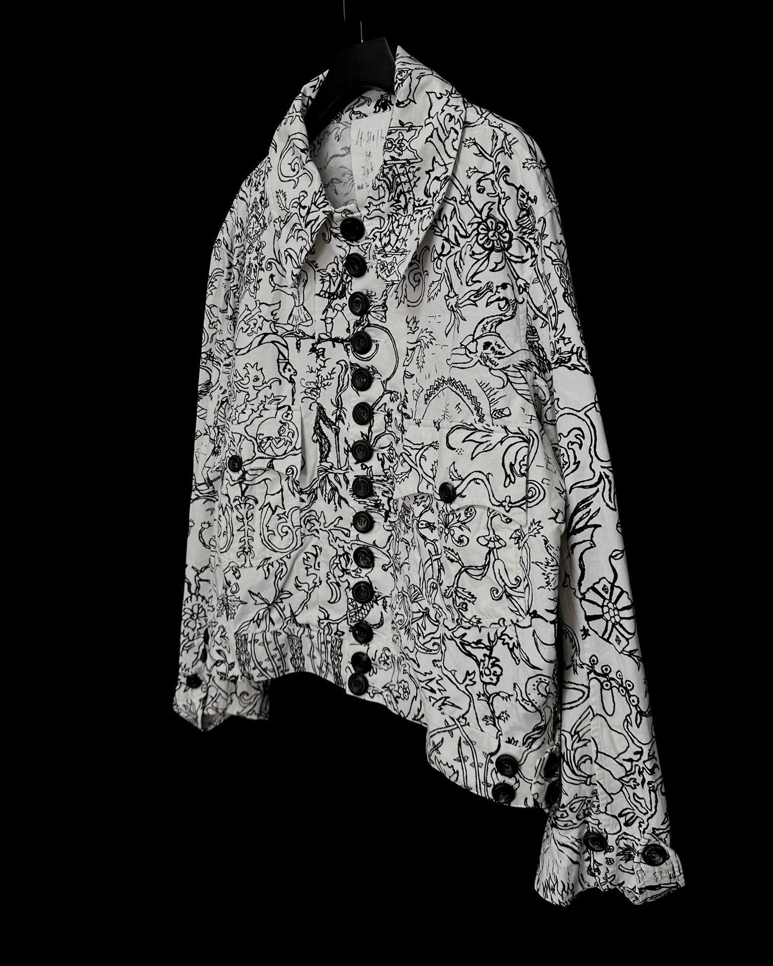 John Alexander Skelton Multi-Print Button-Front Light Jacket Size US L / EU 52-54 / 3 - 3 Thumbnail