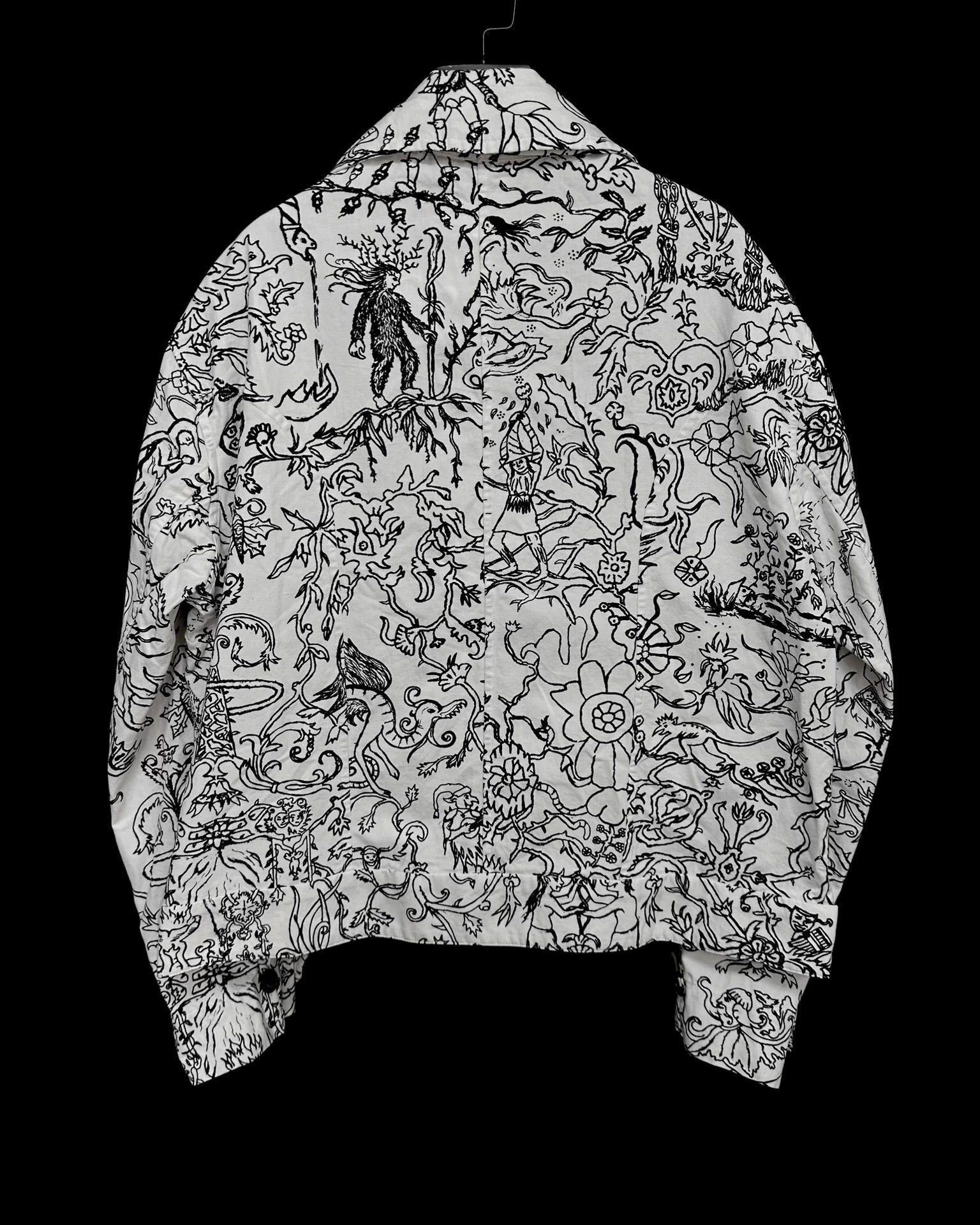 John Alexander Skelton Multi-Print Button-Front Light Jacket Size US L / EU 52-54 / 3 - 2 Thumbnail