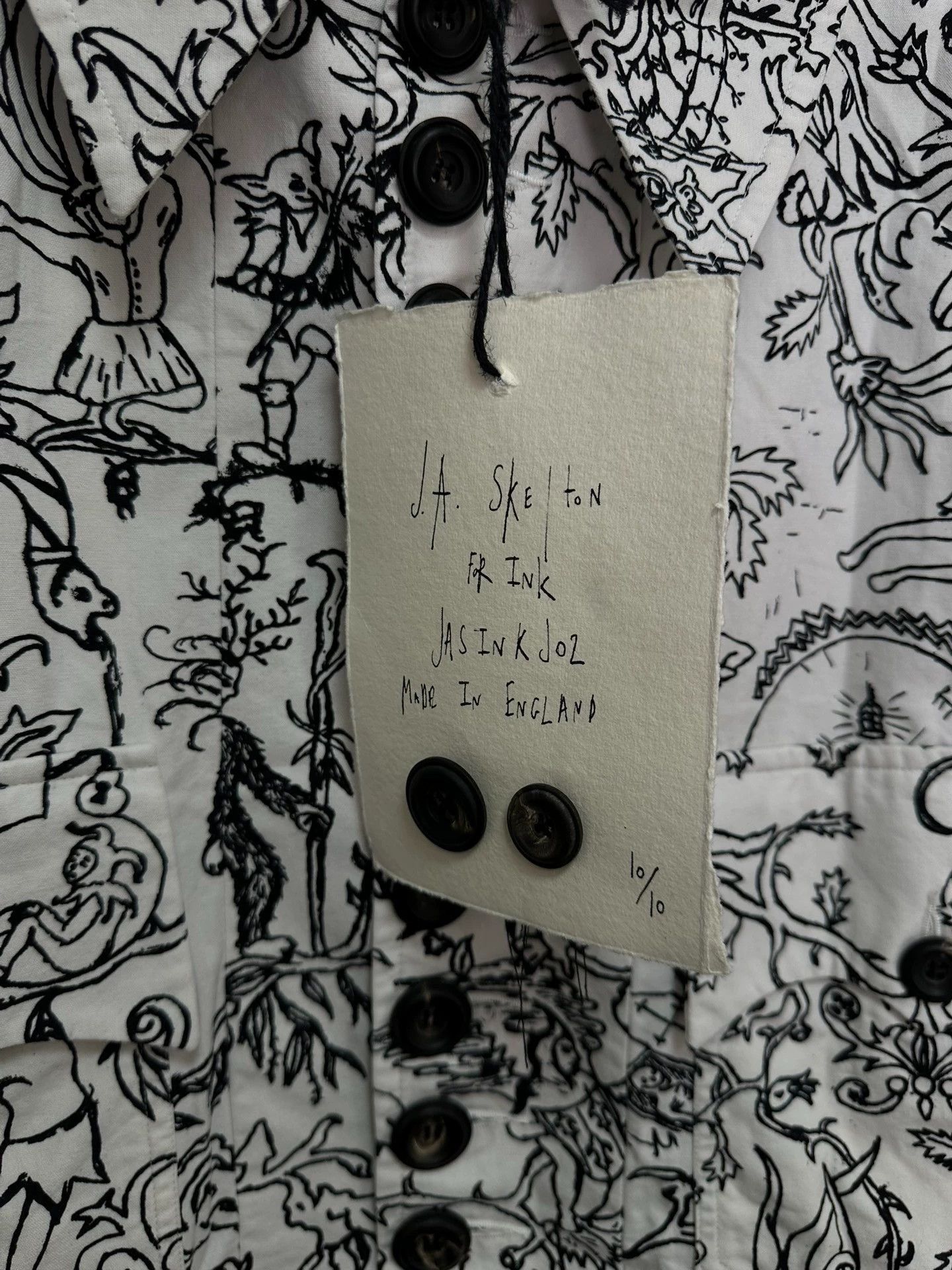 John Alexander Skelton Multi-Print Button-Front Light Jacket Size US L / EU 52-54 / 3 - 8 Thumbnail
