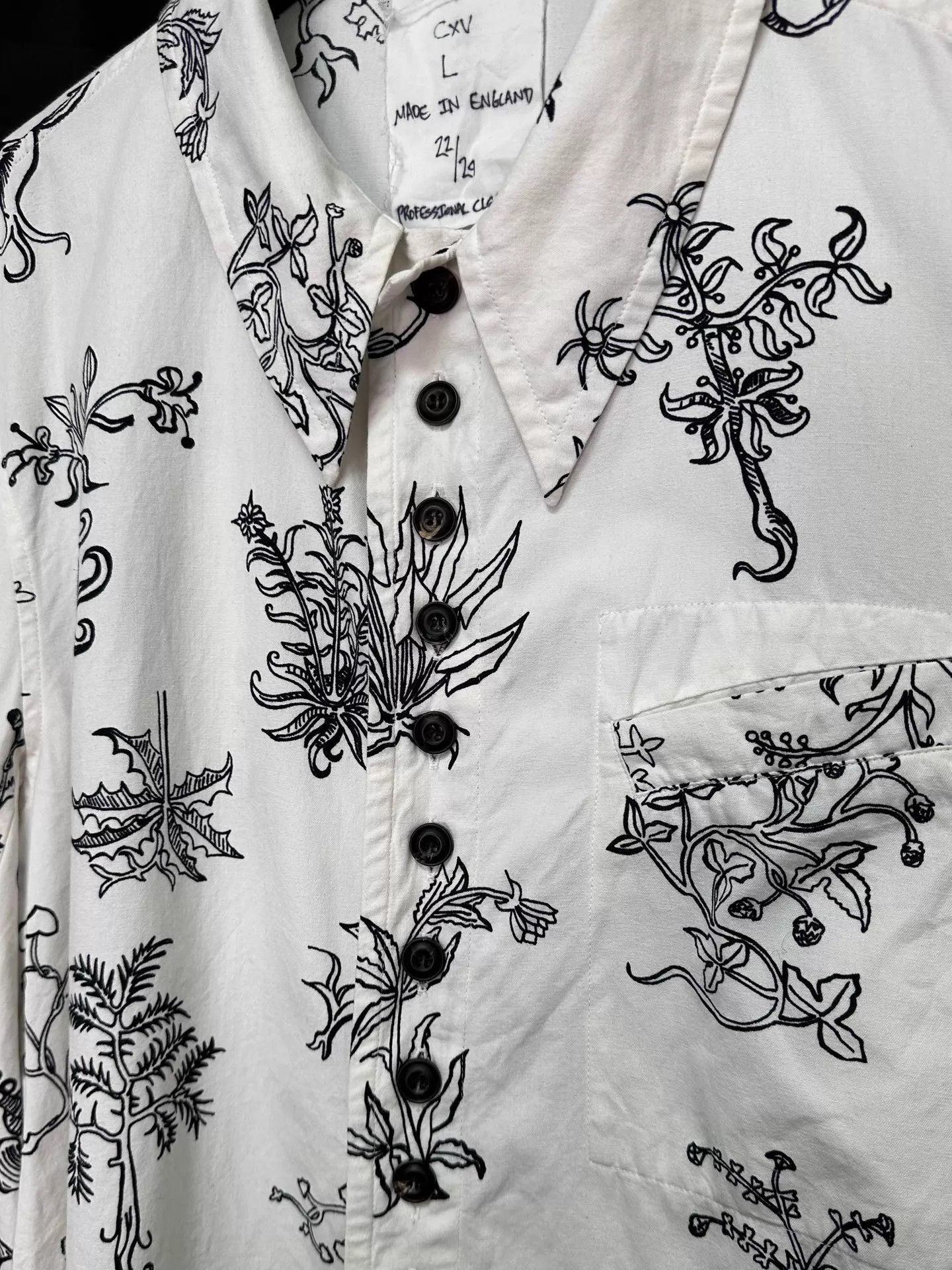 John Alexander Skelton Multi-Print Long Sleeve Button-Up Shirt Size US L / EU 52-54 / 3 - 5 Thumbnail