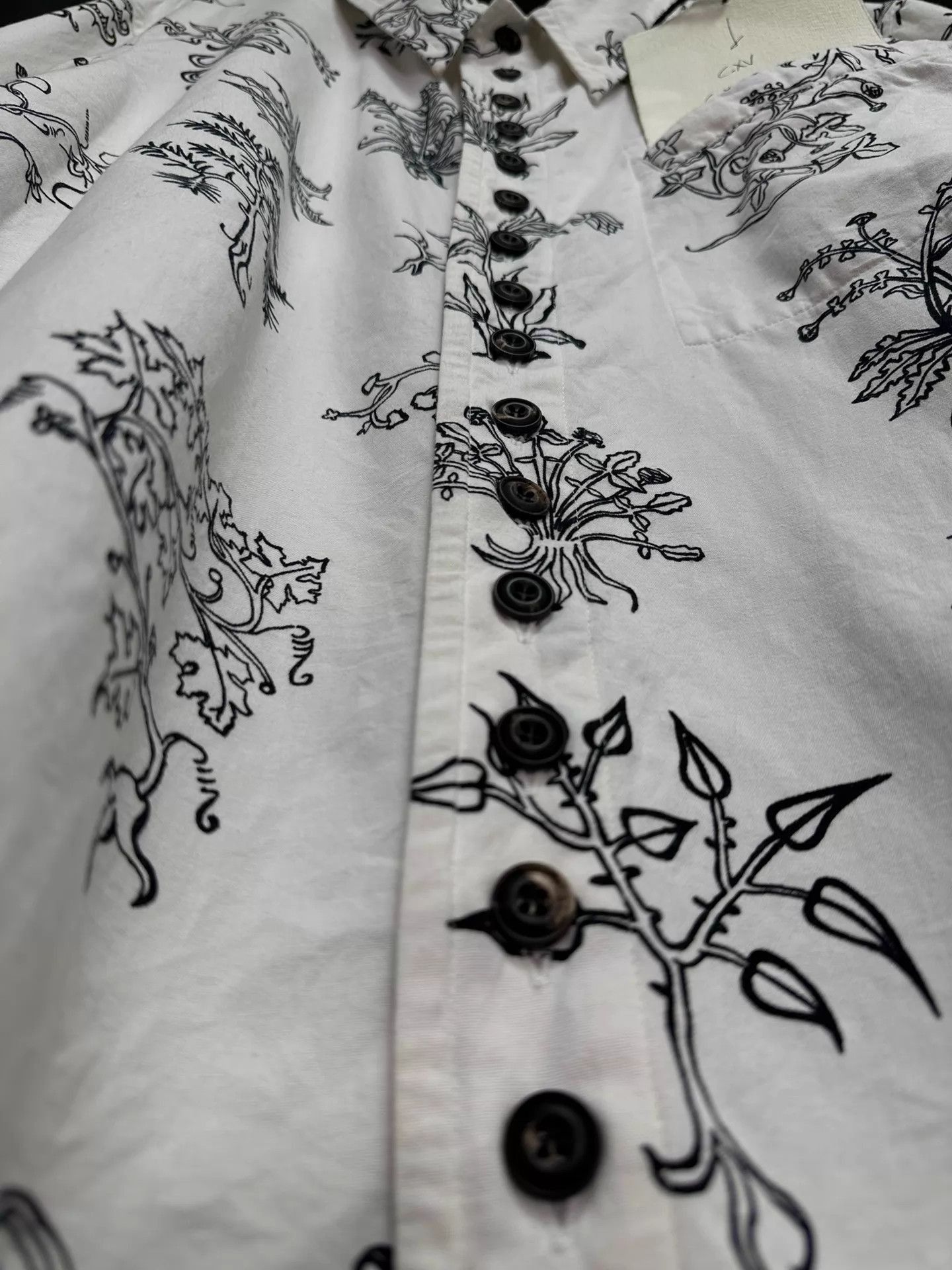 John Alexander Skelton Multi-Print Long Sleeve Button-Up Shirt Size US L / EU 52-54 / 3 - 6 Thumbnail