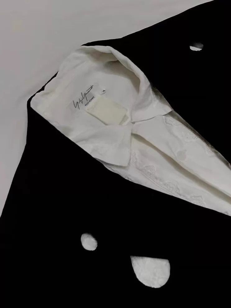 Yohji Yamamoto Black Cut-Out Detail Light Jacket Size US M / EU 48-50 / 2 - 6 Thumbnail