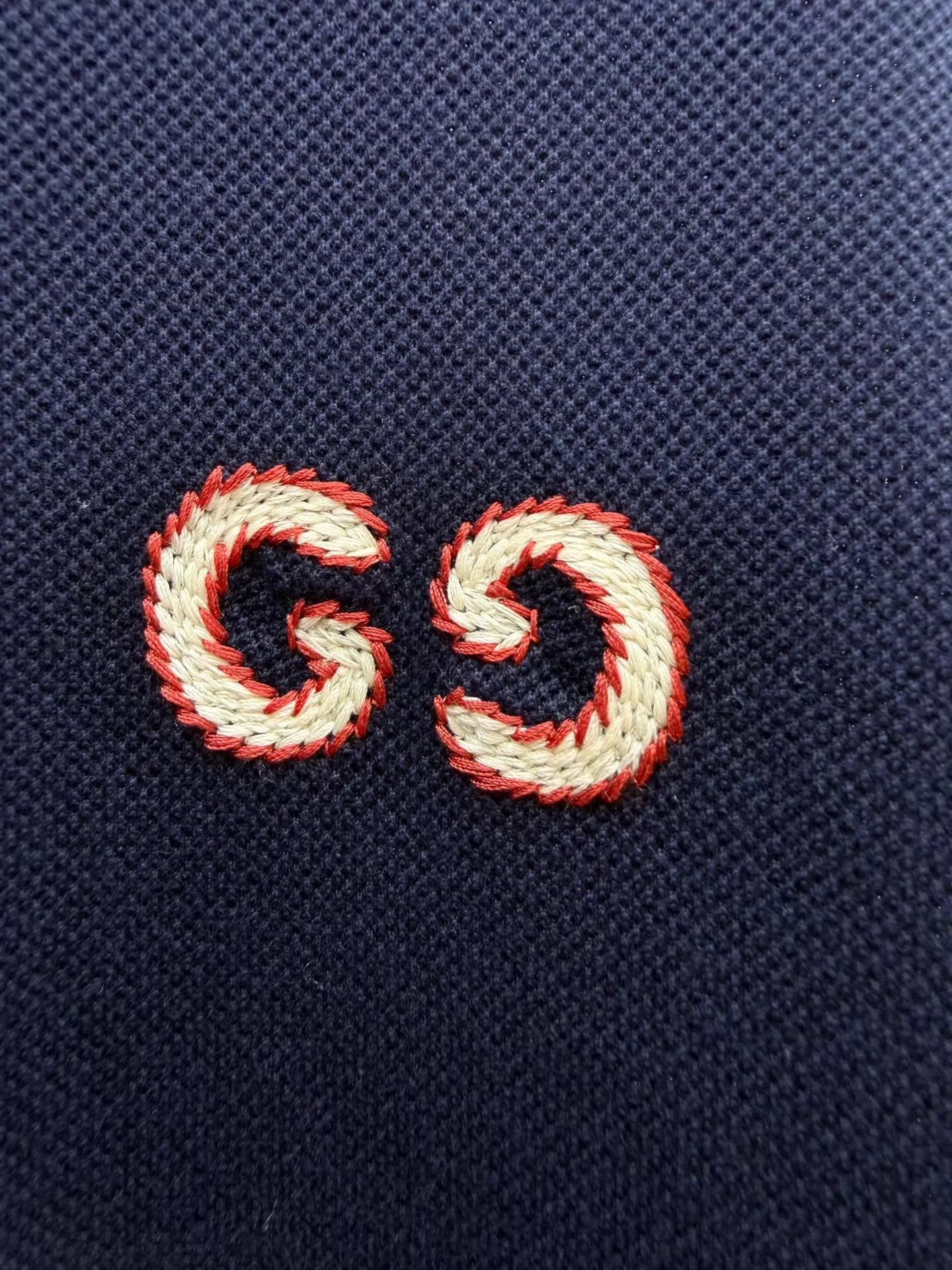 Gucci Blue Short Sleeve Polo Shirt Size M Size US M / EU 48-50 / 2 - 2 Thumbnail