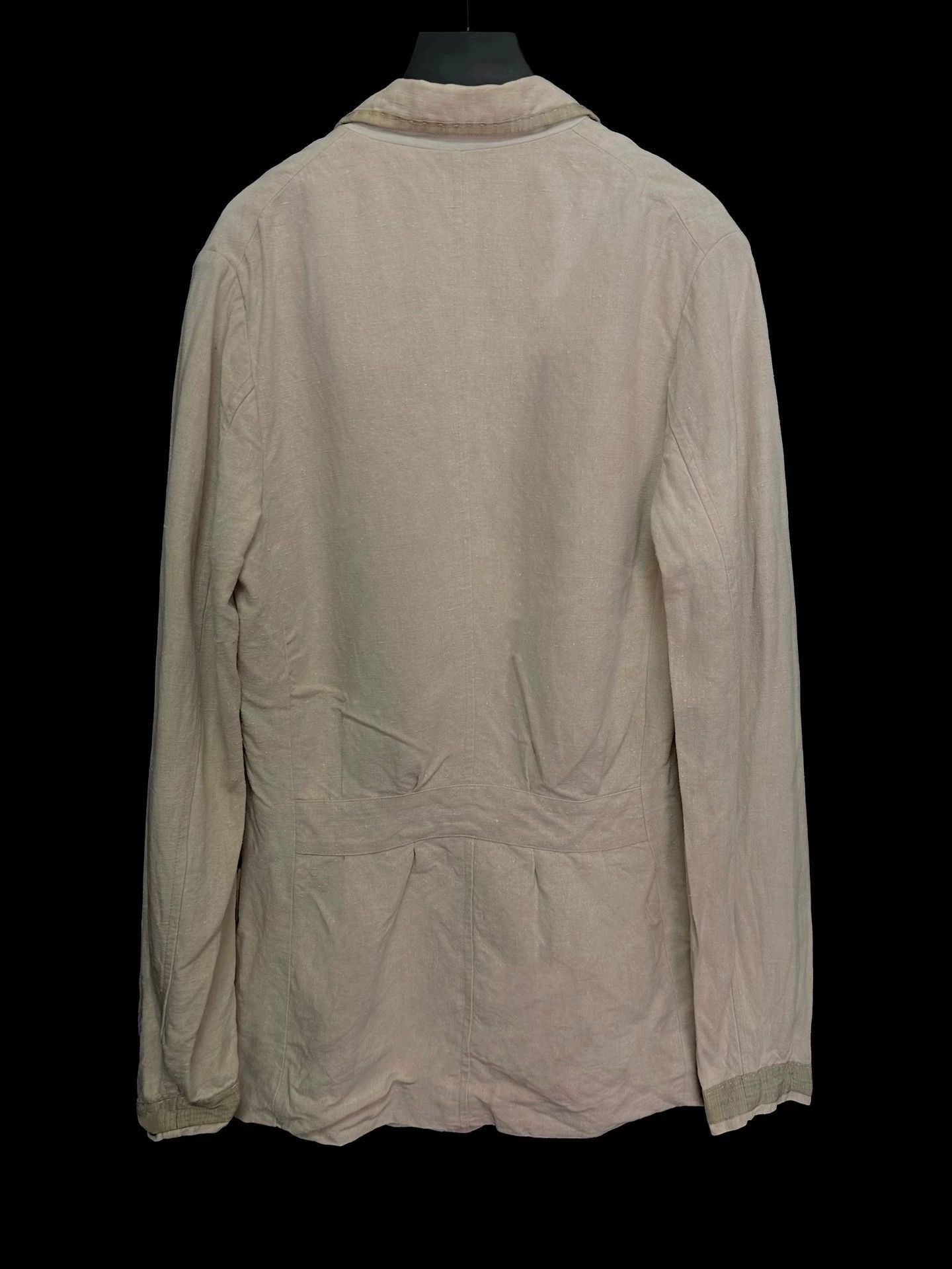 Casey Vidalenc Beige Light Jacket with Contrast Trim - Size S Size US S / EU 44-46 / 1 - 3 Thumbnail