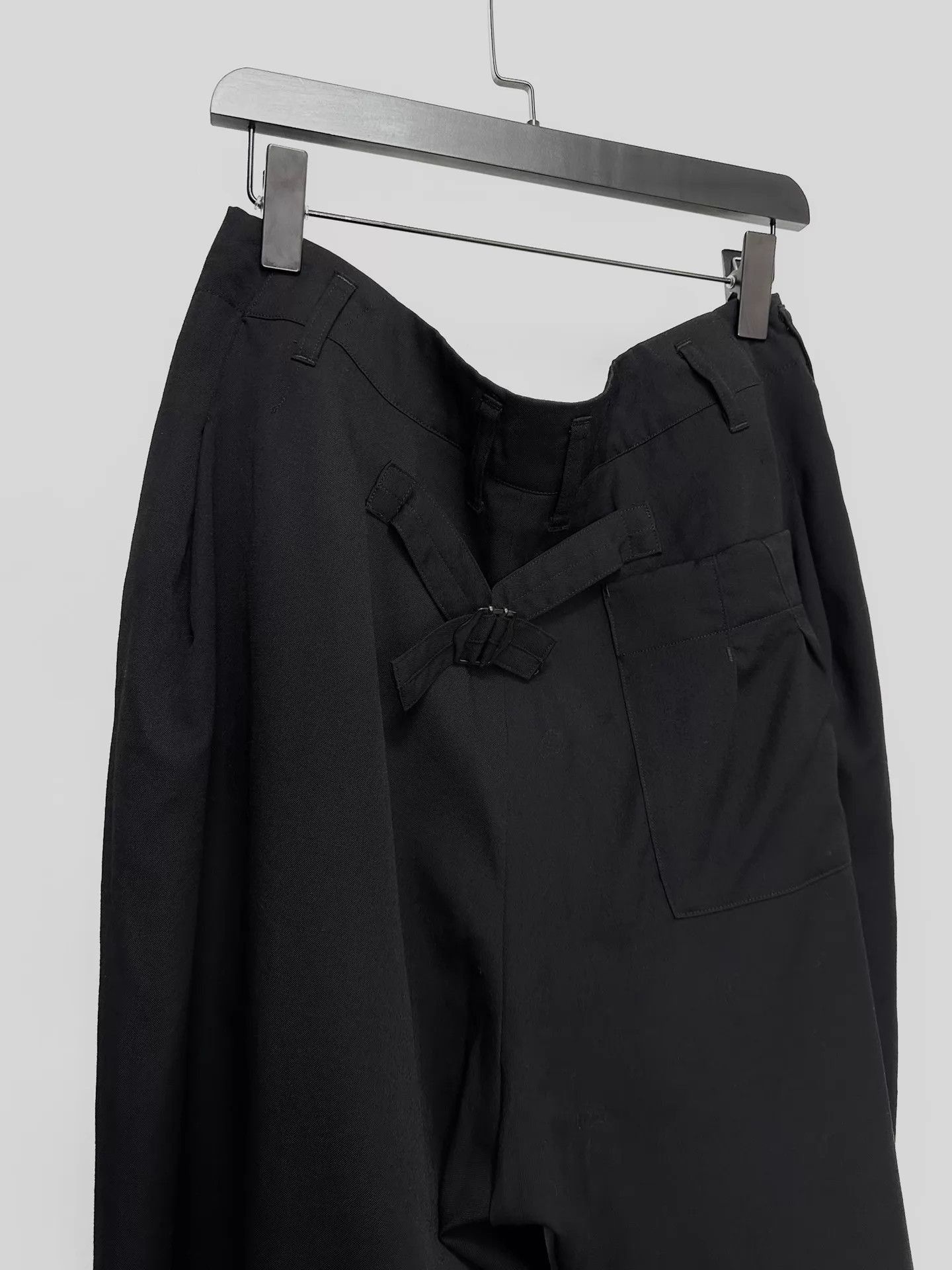 Yohji Yamamoto Black Asymmetric Casual Pants Size US 34 / EU 50 - 3 Thumbnail