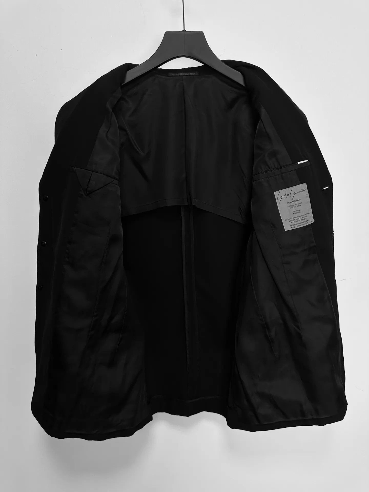Yohji Yamamoto Black Blazer with White Dog Embroidery Size S Size US S / EU 44-46 / 1 - 3 Thumbnail
