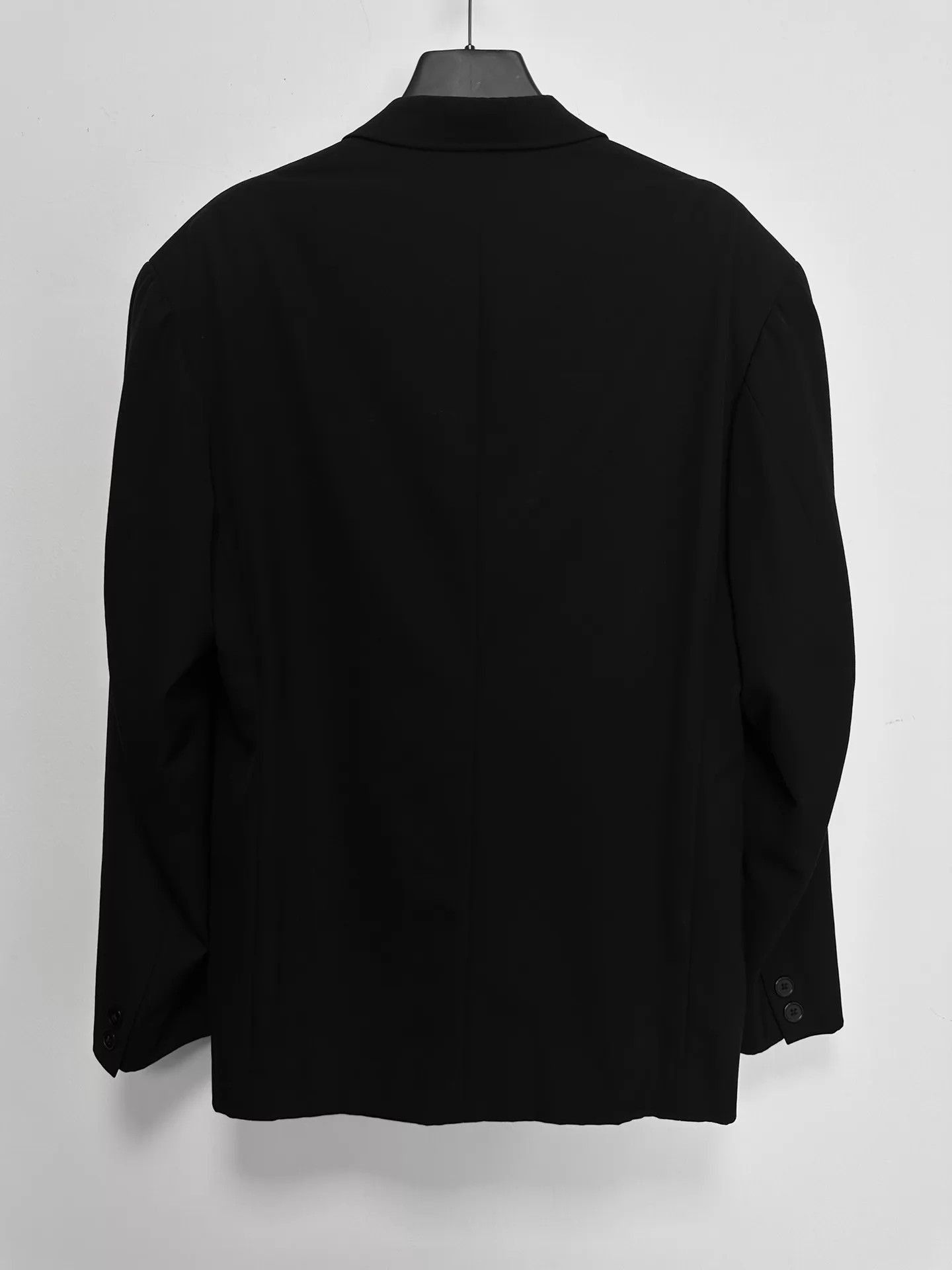 Yohji Yamamoto Black Blazer with White Dog Embroidery Size S Size US S / EU 44-46 / 1 - 2 Thumbnail