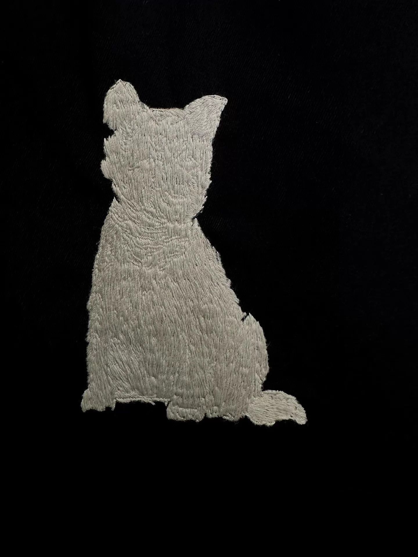 Yohji Yamamoto Black Blazer with White Dog Embroidery Size S Size US S / EU 44-46 / 1 - 6 Thumbnail