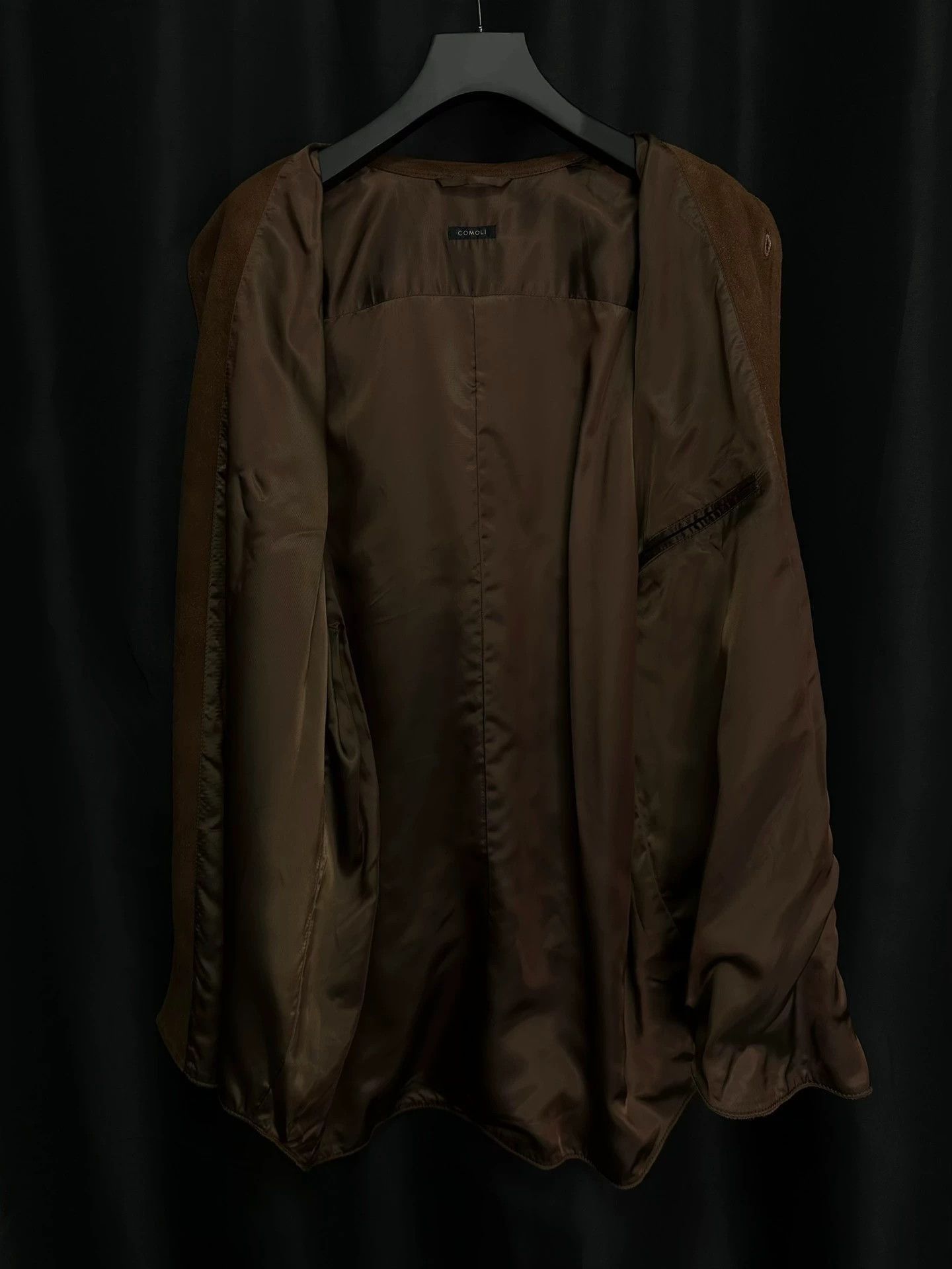 Comoli Brown Long Sleeve Button-Up Shirt Size US L / EU 52-54 / 3 - 4 Thumbnail