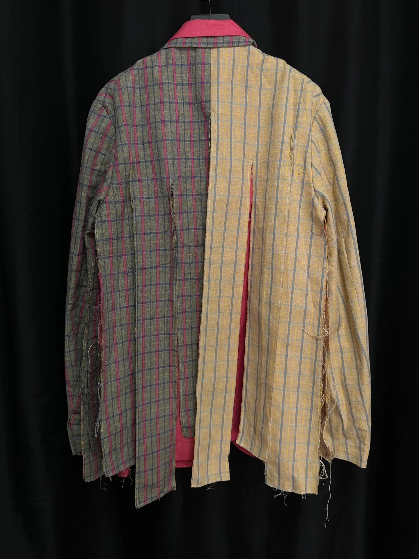 Comme des Garcons Multi Color Patchwork Striped Plaid Jacket M Size US M / EU 48-50 / 2 - 2 Thumbnail