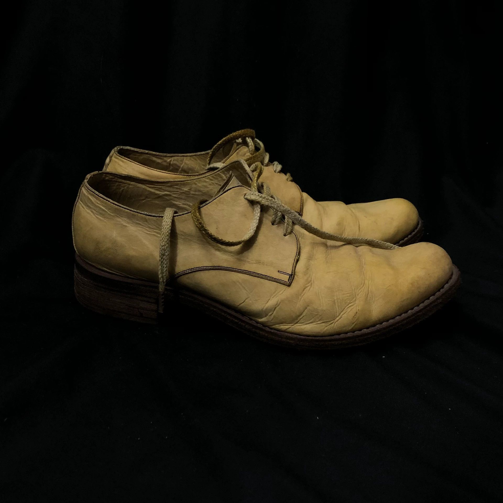 A1923 Yellow Lace-Up Formal Shoes Size 9 Size US 9 / EU 42 - 4 Thumbnail