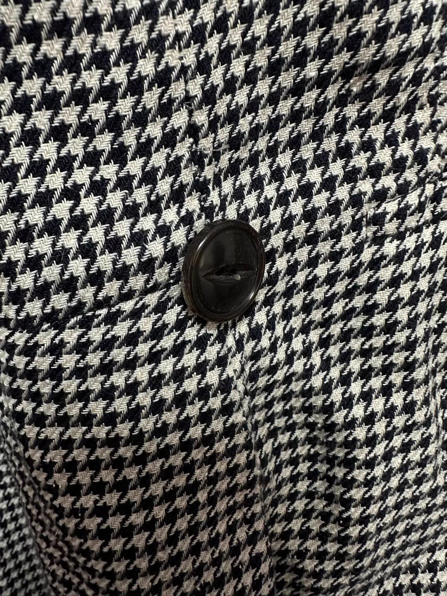 Arts & Science Black Houndstooth Pattern Long Sleeve Blazer Size US L / EU 52-54 / 3 - 7 Thumbnail