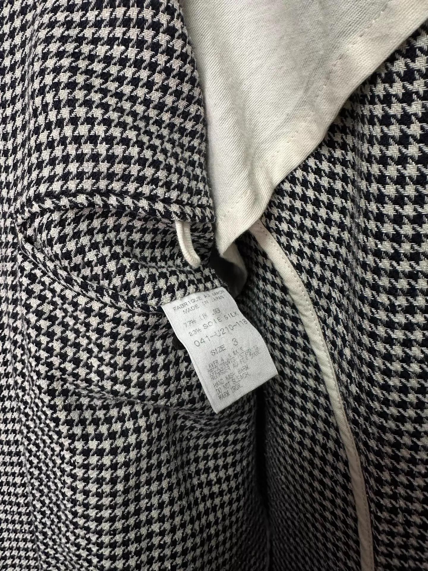Arts & Science Black Houndstooth Pattern Long Sleeve Blazer Size US L / EU 52-54 / 3 - 9 Thumbnail