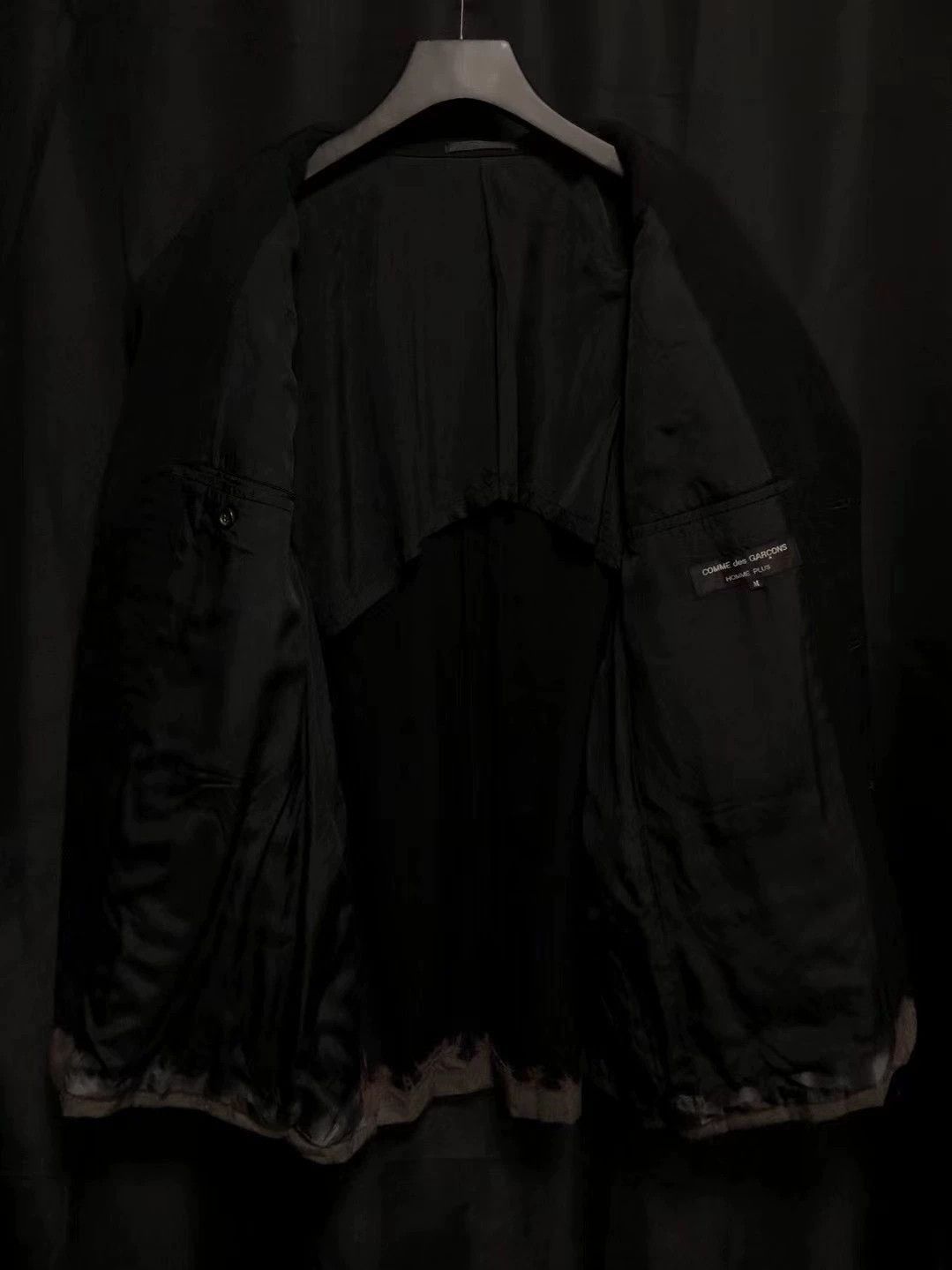 Comme des Garcons Black Single-Breasted Blazer with Distressed Hem Size US M / EU 48-50 / 2 - 3 Thumbnail