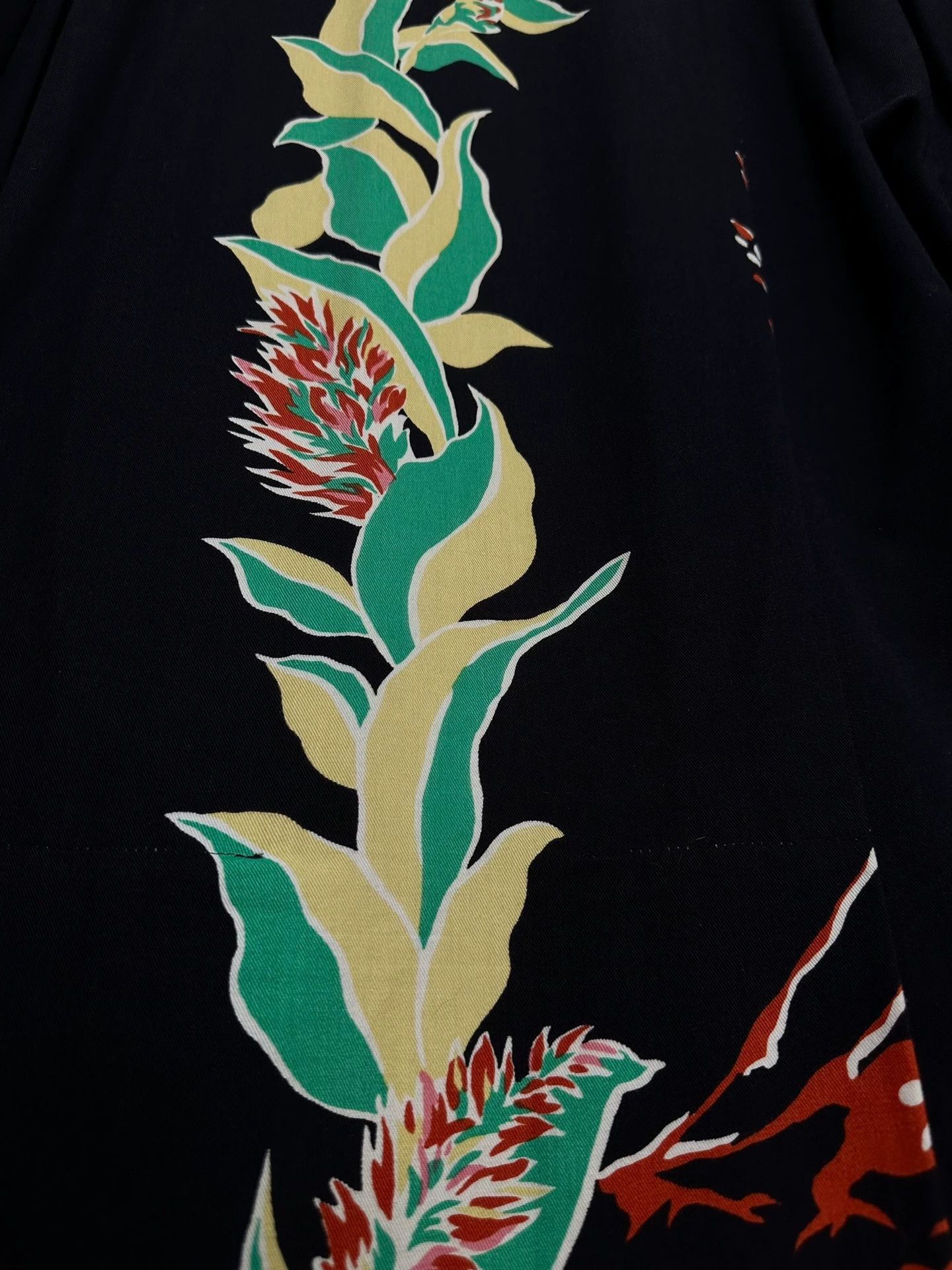 Yohji Yamamoto Multi-Print Button-Up Shirt, Size M Size US M / EU 48-50 / 2 - 8 Thumbnail