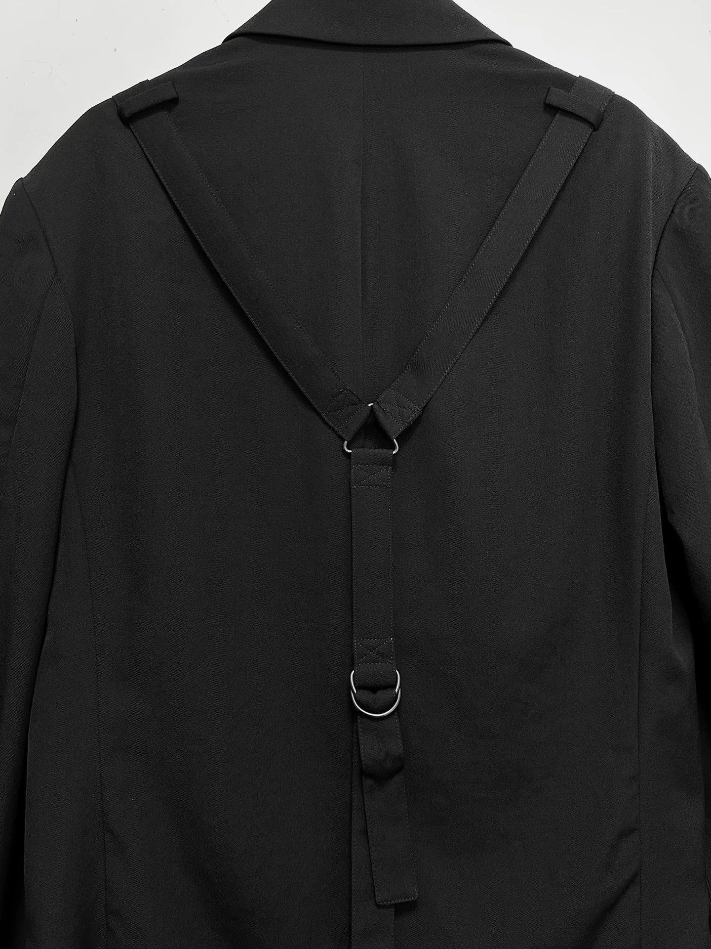 Yohji Yamamoto Black Tailored Blazer with Button Closure Size US L / EU 52-54 / 3 - 5 Thumbnail