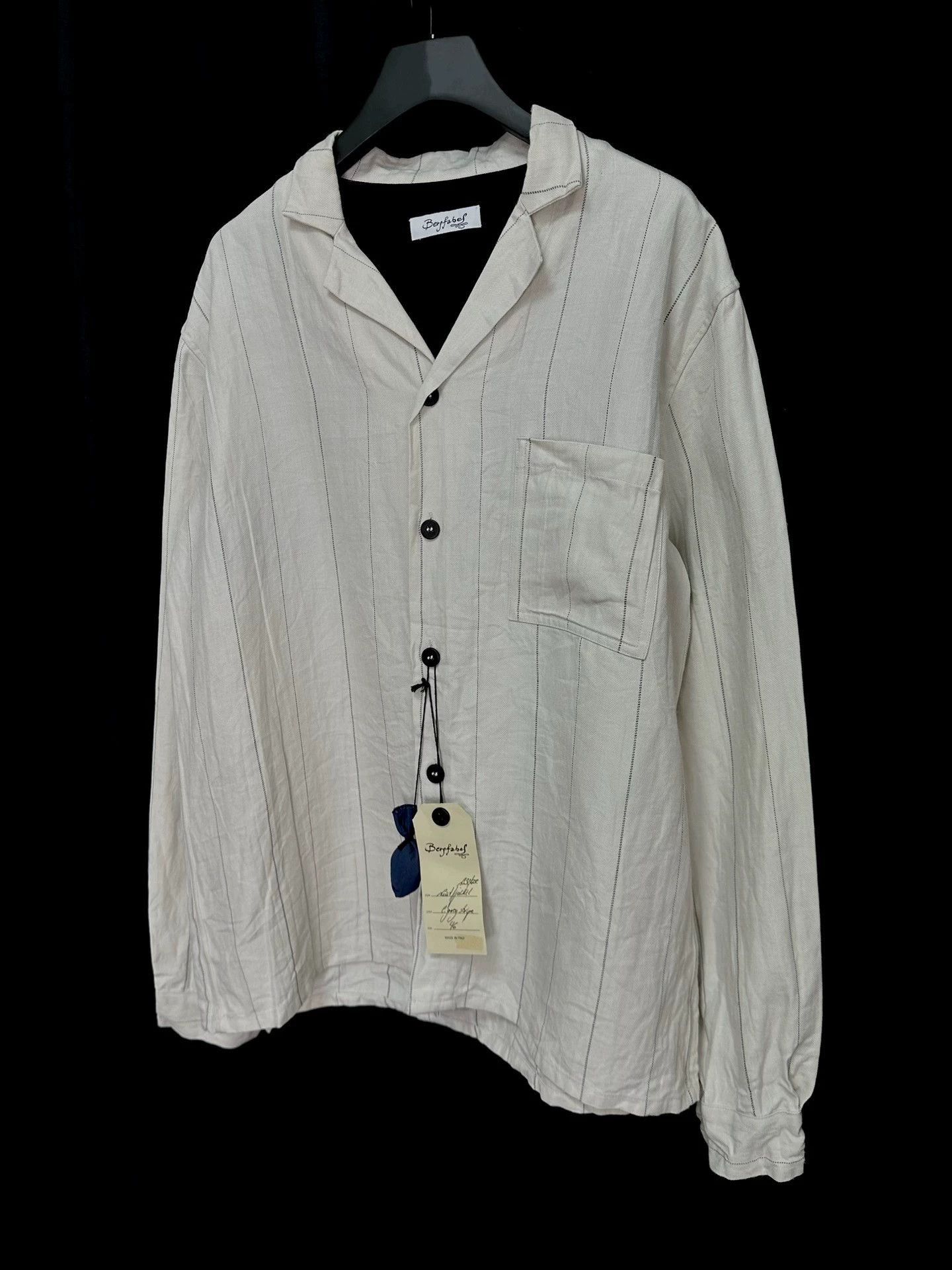 Bergfabel Beige Striped Long Sleeve Button-Up Shirt Size US S / EU 44-46 / 1 - 3 Thumbnail