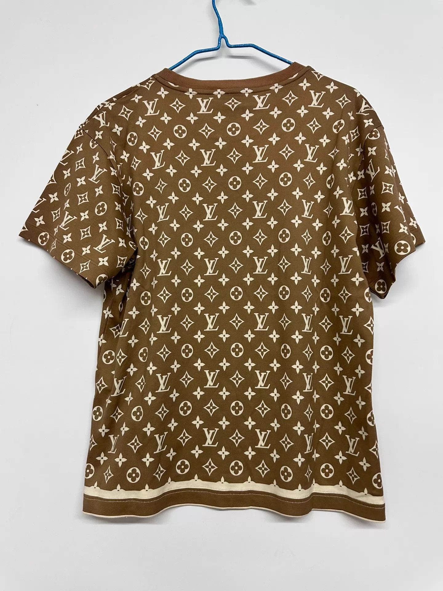Louis Vuitton Beige Short Sleeve Patterned T-Shirt Size US M / EU 48-50 / 2 - 2 Thumbnail