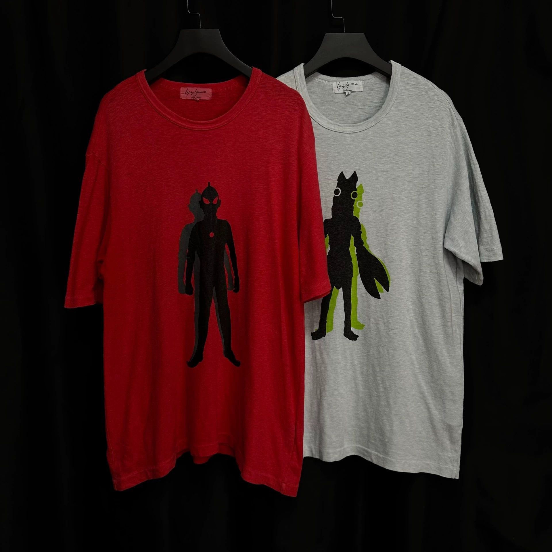 Yohji Yamamoto Gray Short Sleeve Graphic T-Shirt Size US L / EU 52-54 / 3 - 7 Thumbnail