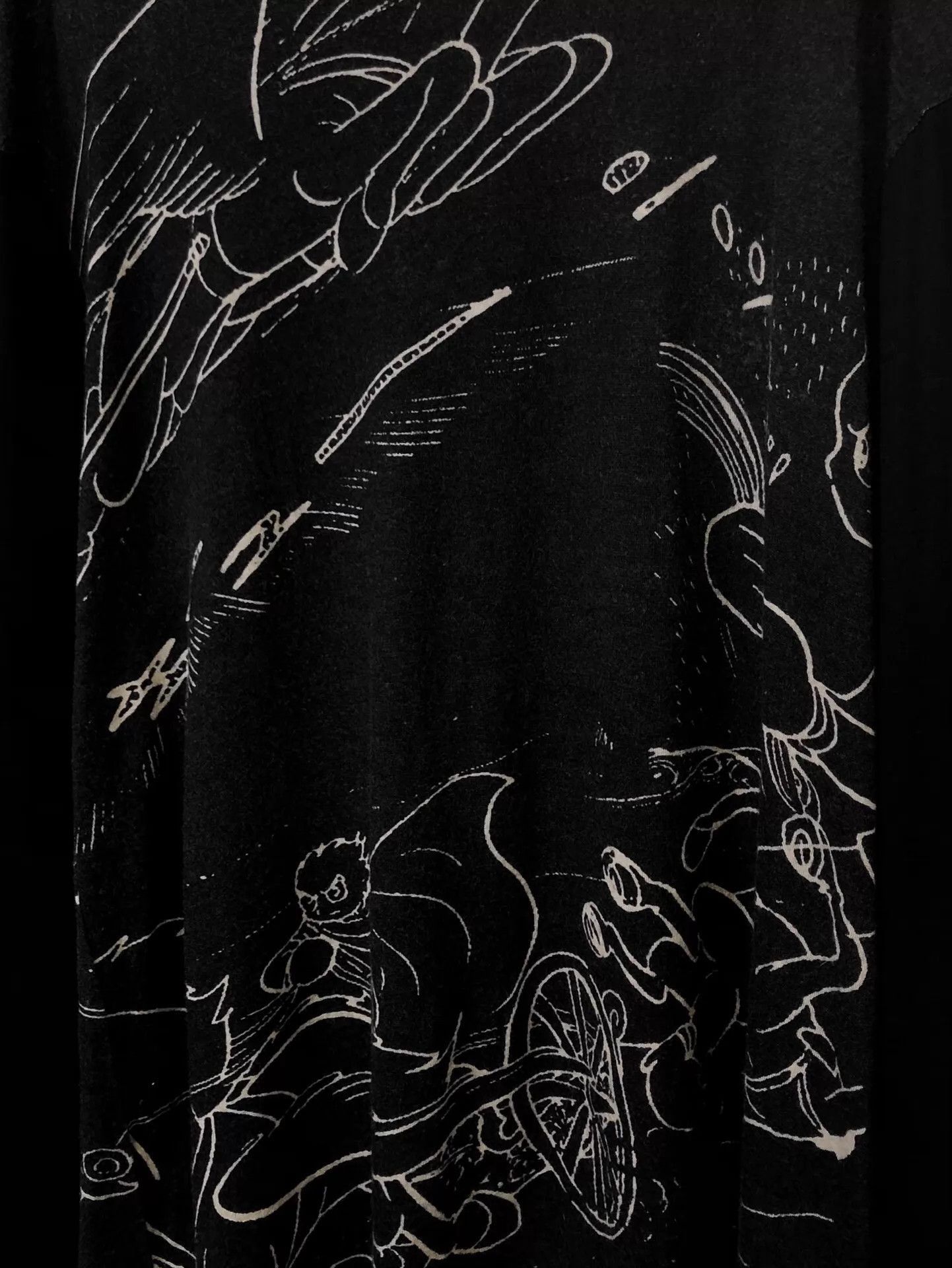 Yohji Yamamoto Graphic Print Long Sleeve Shirt Multi L Size US L / EU 52-54 / 3 - 3 Thumbnail