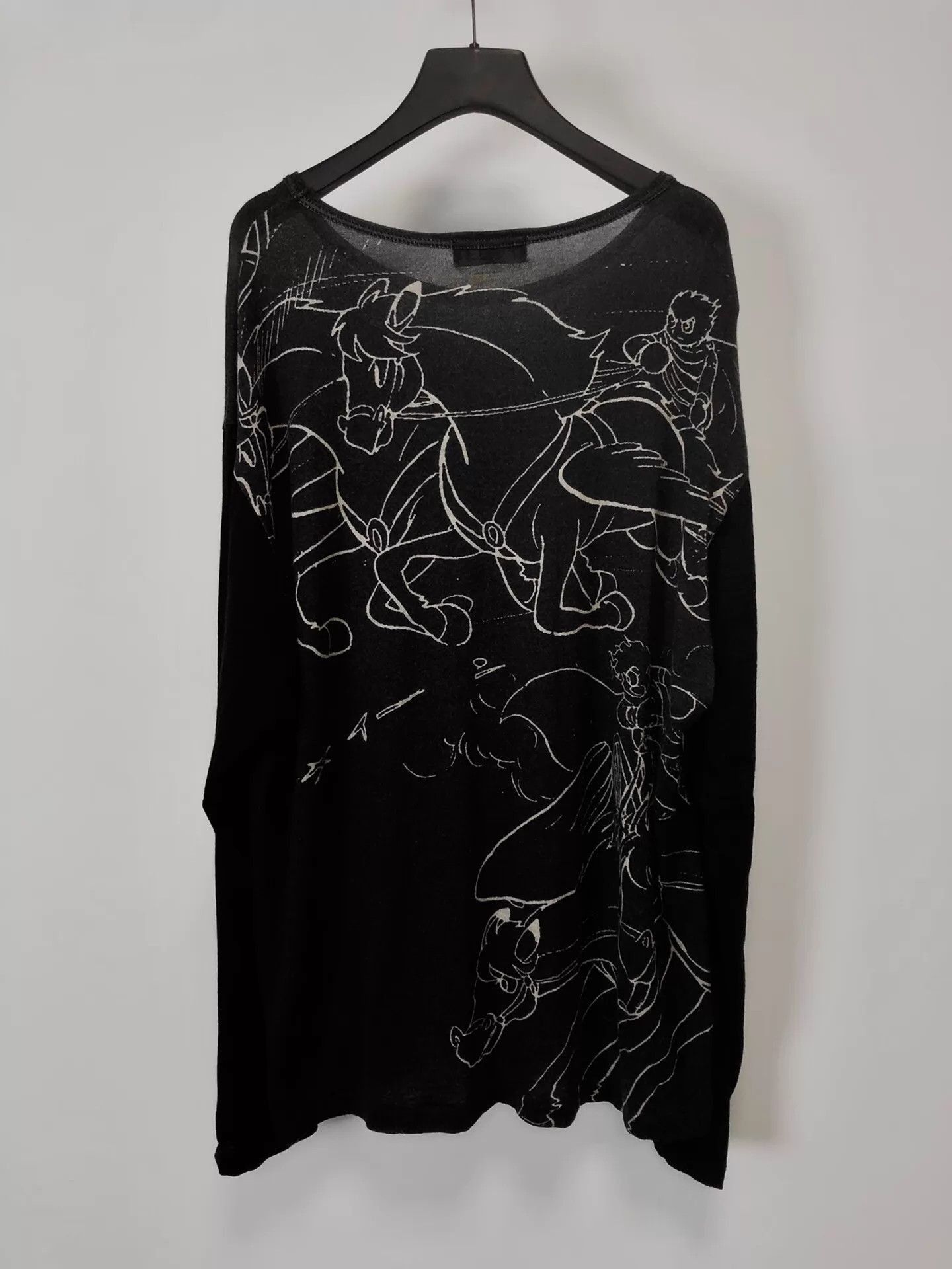Yohji Yamamoto Graphic Print Long Sleeve Shirt Multi L Size US L / EU 52-54 / 3 - 2 Thumbnail