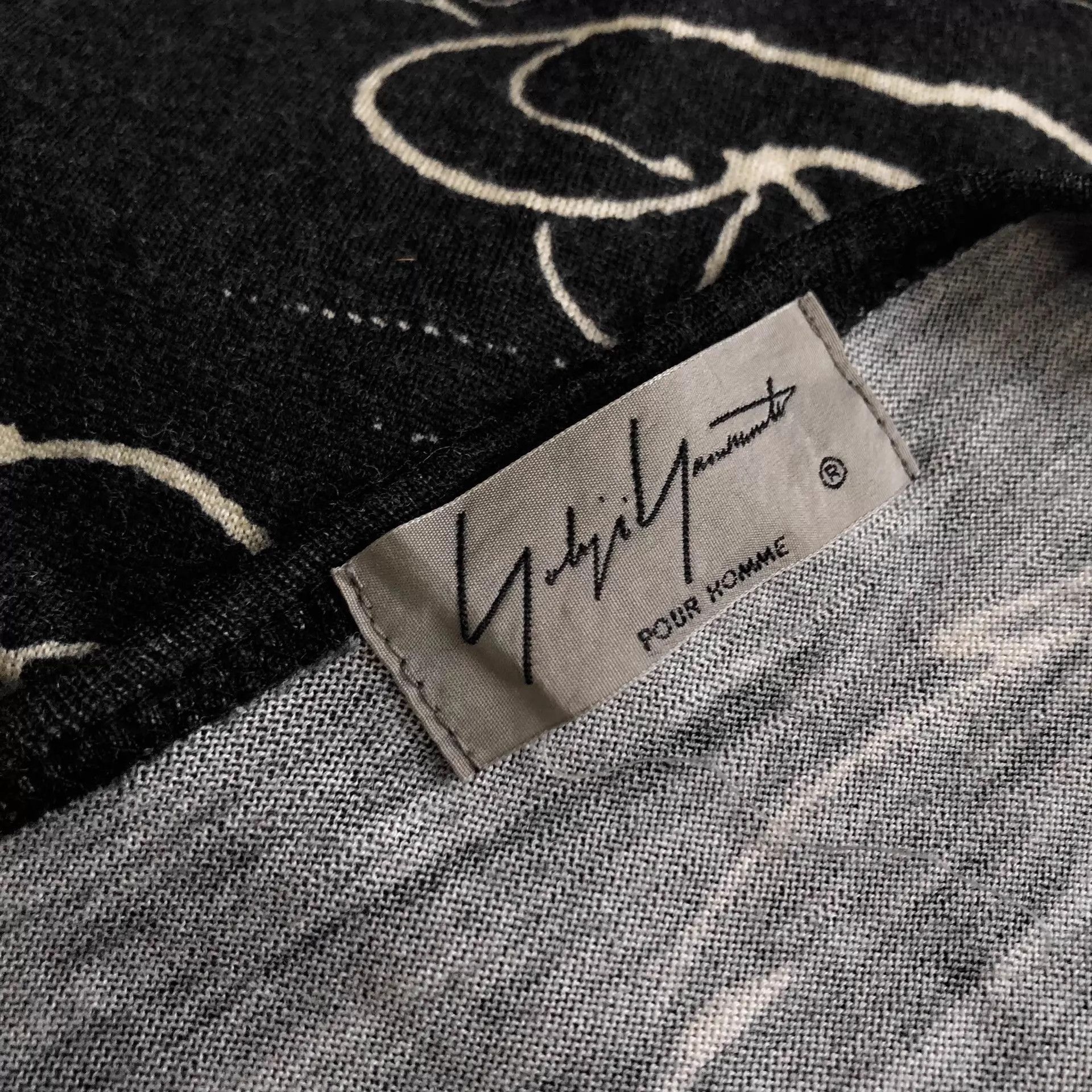 Yohji Yamamoto Graphic Print Long Sleeve Shirt Multi L Size US L / EU 52-54 / 3 - 7 Thumbnail