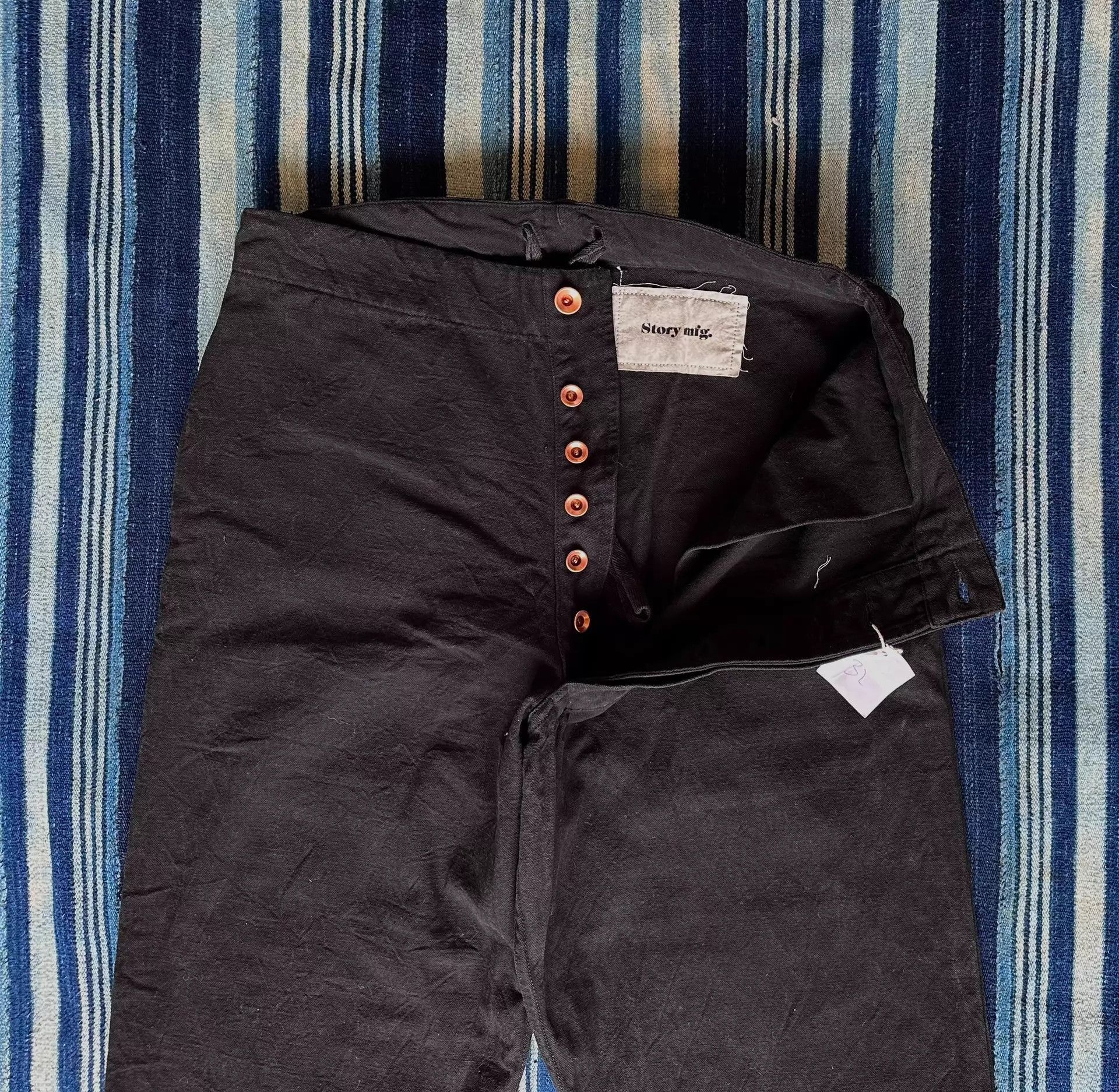Story Mfg. Black Casual Pants Size 32 Size US 32 / EU 48 - 3 Thumbnail