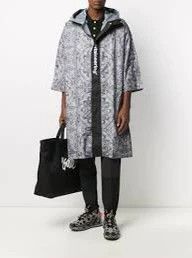 White Mountaineering Multi Pattern Hooded Rain Poncho Size US M / EU 48-50 / 2 - 7 Thumbnail