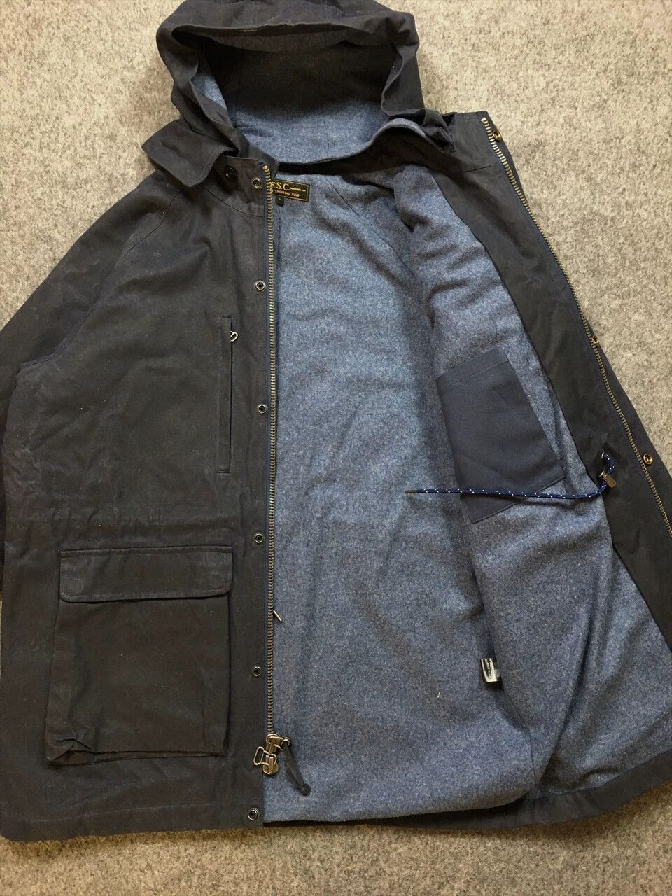 Freemans Sporting Club Multi Denim Jacket with Pockets - Size L Size US L / EU 52-54 / 3 - 7 Thumbnail