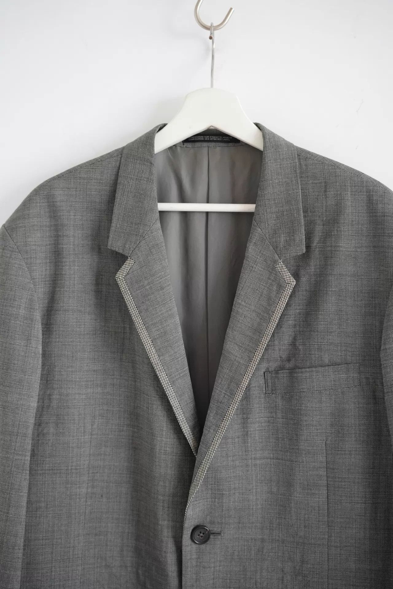 Yohji Yamamoto Gray Tailored Light Jacket - Size S Size US S / EU 44-46 / 1 - 4 Thumbnail