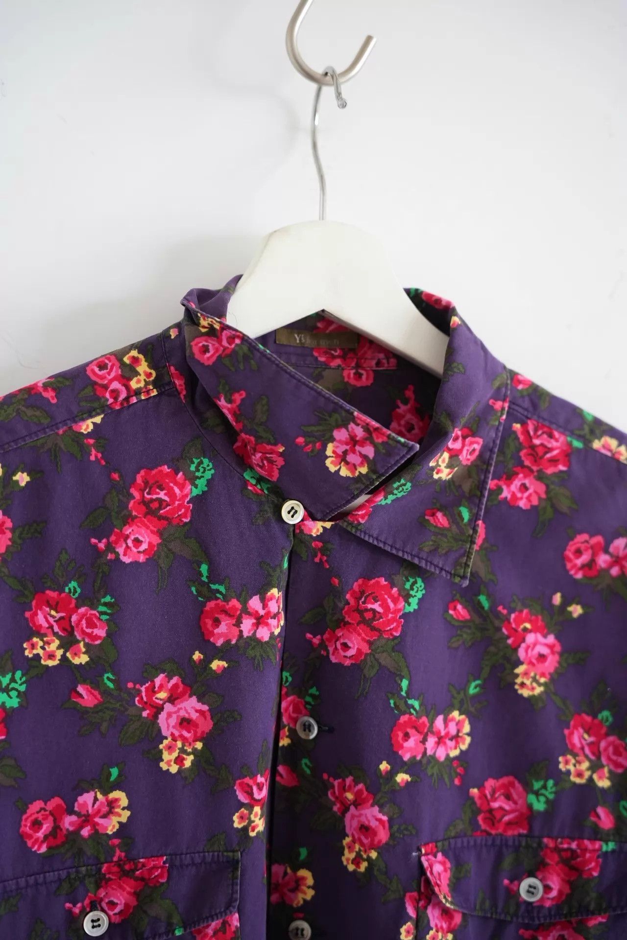 Yohji Yamamoto Floral Print Long Sleeve Button-Up Shirt Size US M / EU 48-50 / 2 - 4 Thumbnail