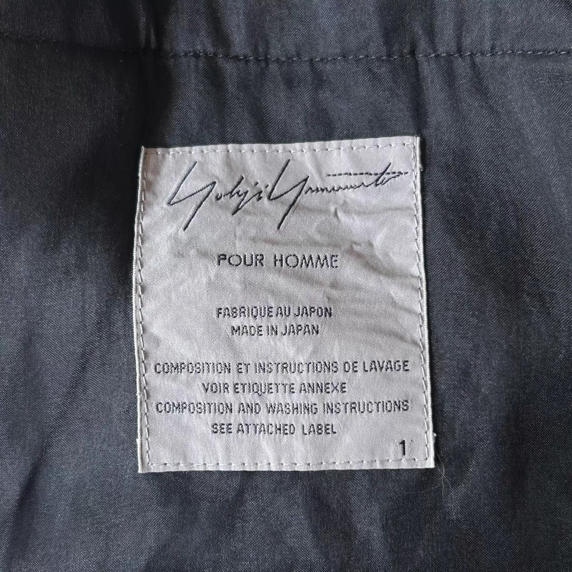 Yohji Yamamoto Black Lace Panel Blazer with Button Closure Size US S / EU 44-46 / 1 - 7 Thumbnail