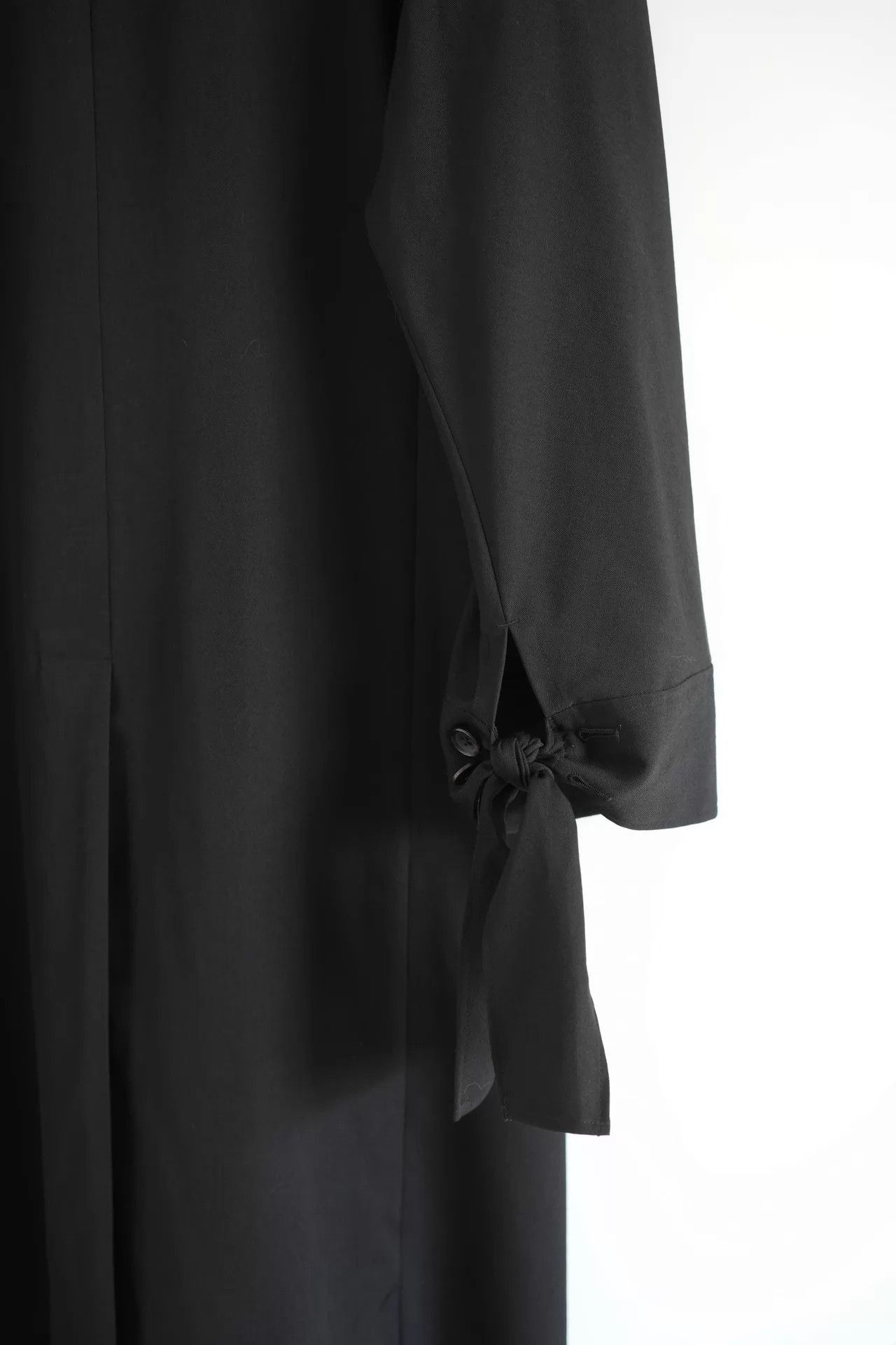 Yohji Yamamoto Black Long Coat with Button Closure Size M Size US M / EU 48-50 / 2 - 4 Thumbnail
