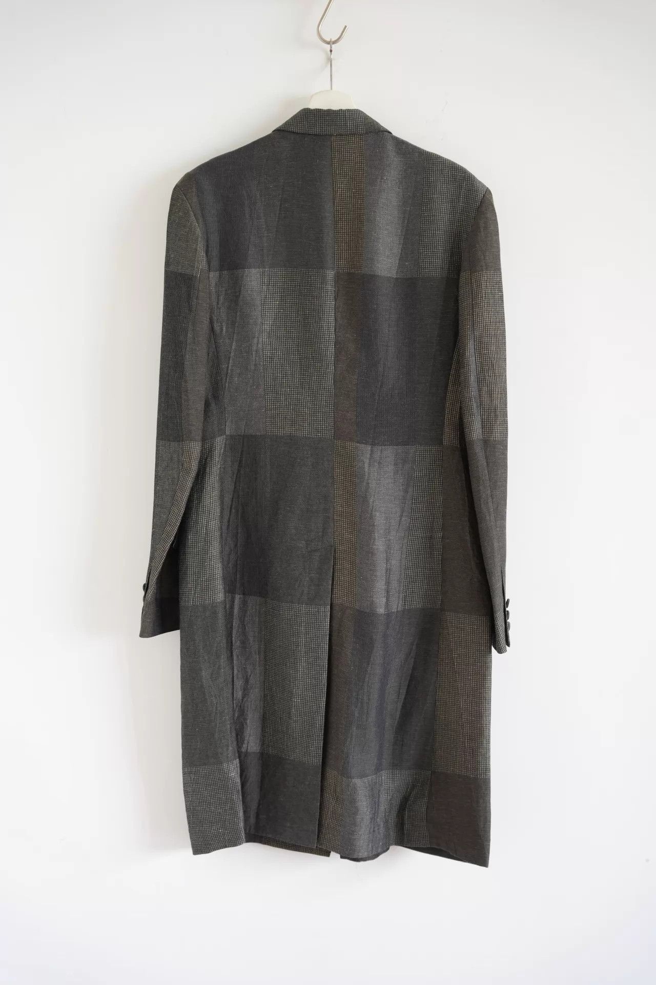 Yohji Yamamoto Multi Checkered Long Coat - Size M Size US M / EU 48-50 / 2 - 2 Thumbnail