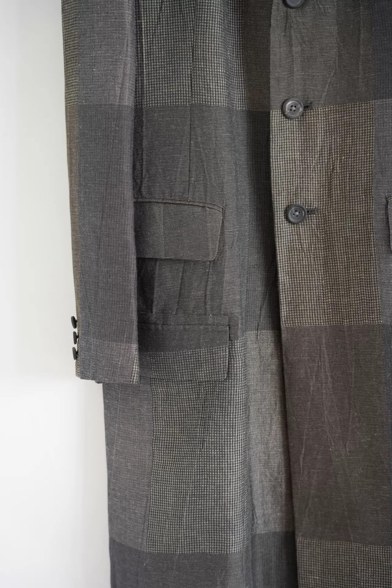 Yohji Yamamoto Multi Checkered Long Coat - Size M Size US M / EU 48-50 / 2 - 5 Thumbnail