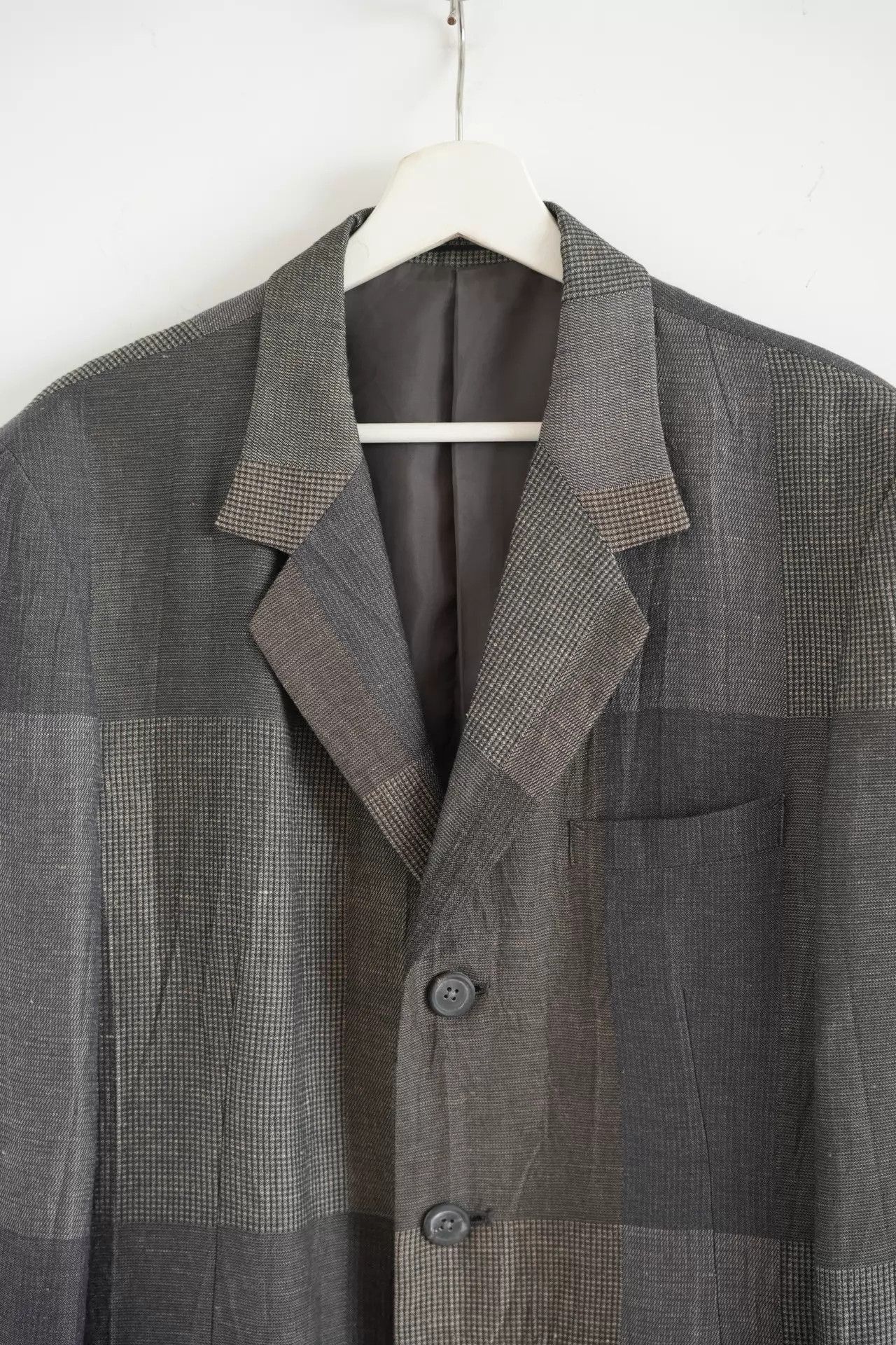Yohji Yamamoto Multi Checkered Long Coat - Size M Size US M / EU 48-50 / 2 - 3 Thumbnail