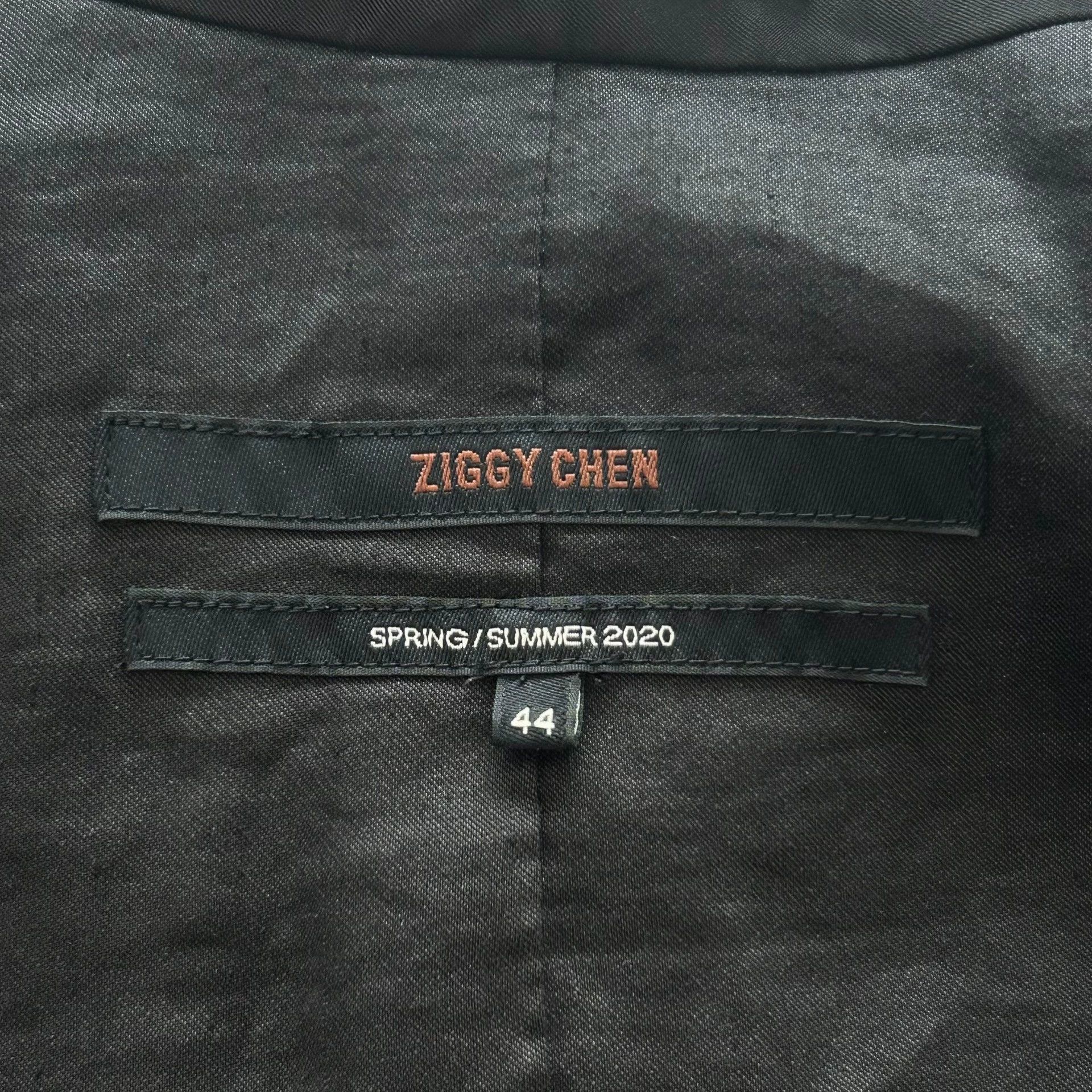 Ziggy Chen Black Layered Blazer Jacket with Button Details Size US S / EU 44-46 / 1 - 6 Thumbnail