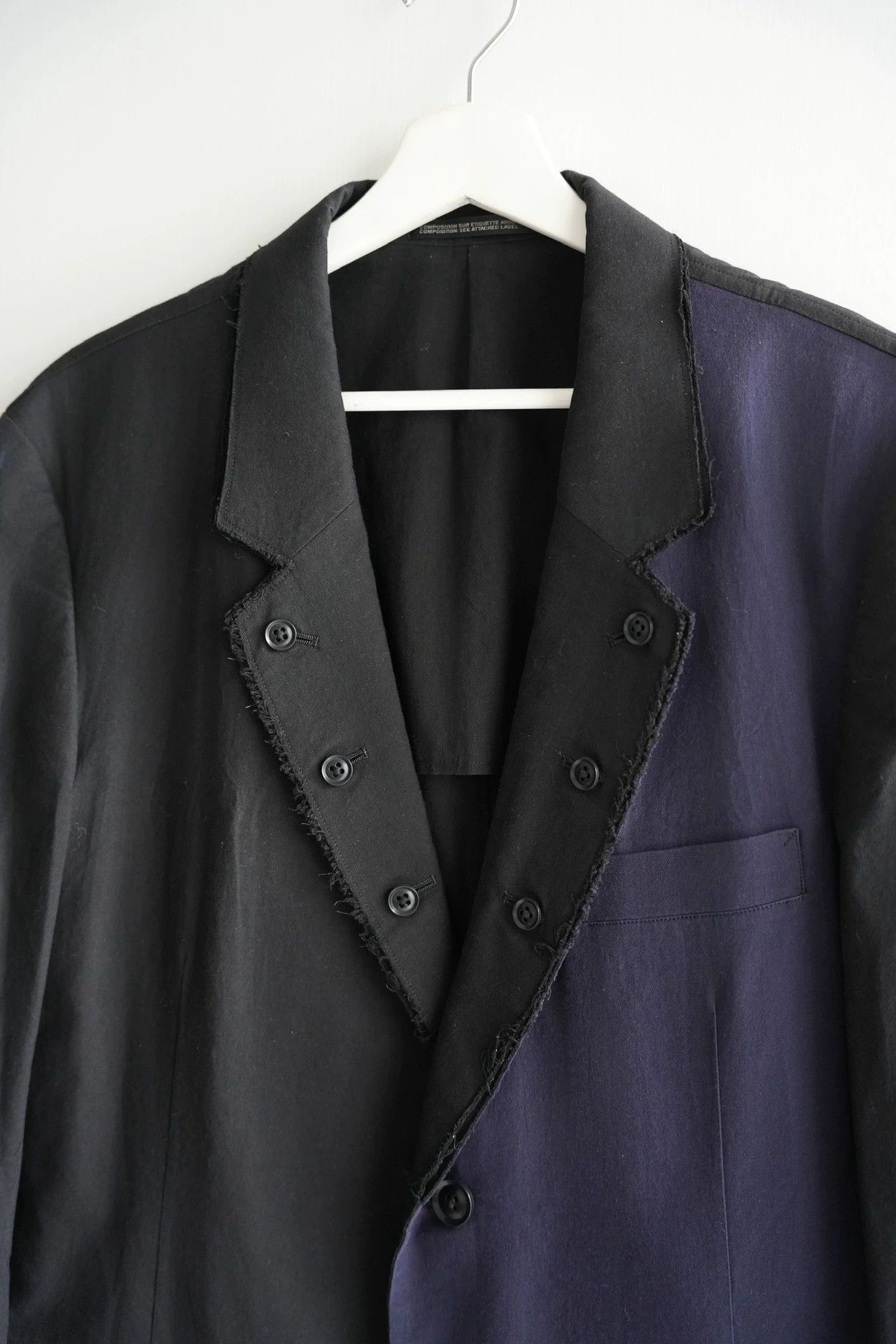Yohji Yamamoto Two-Tone Multi Color Blazer Jacket Size L Size US L / EU 52-54 / 3 - 4 Thumbnail