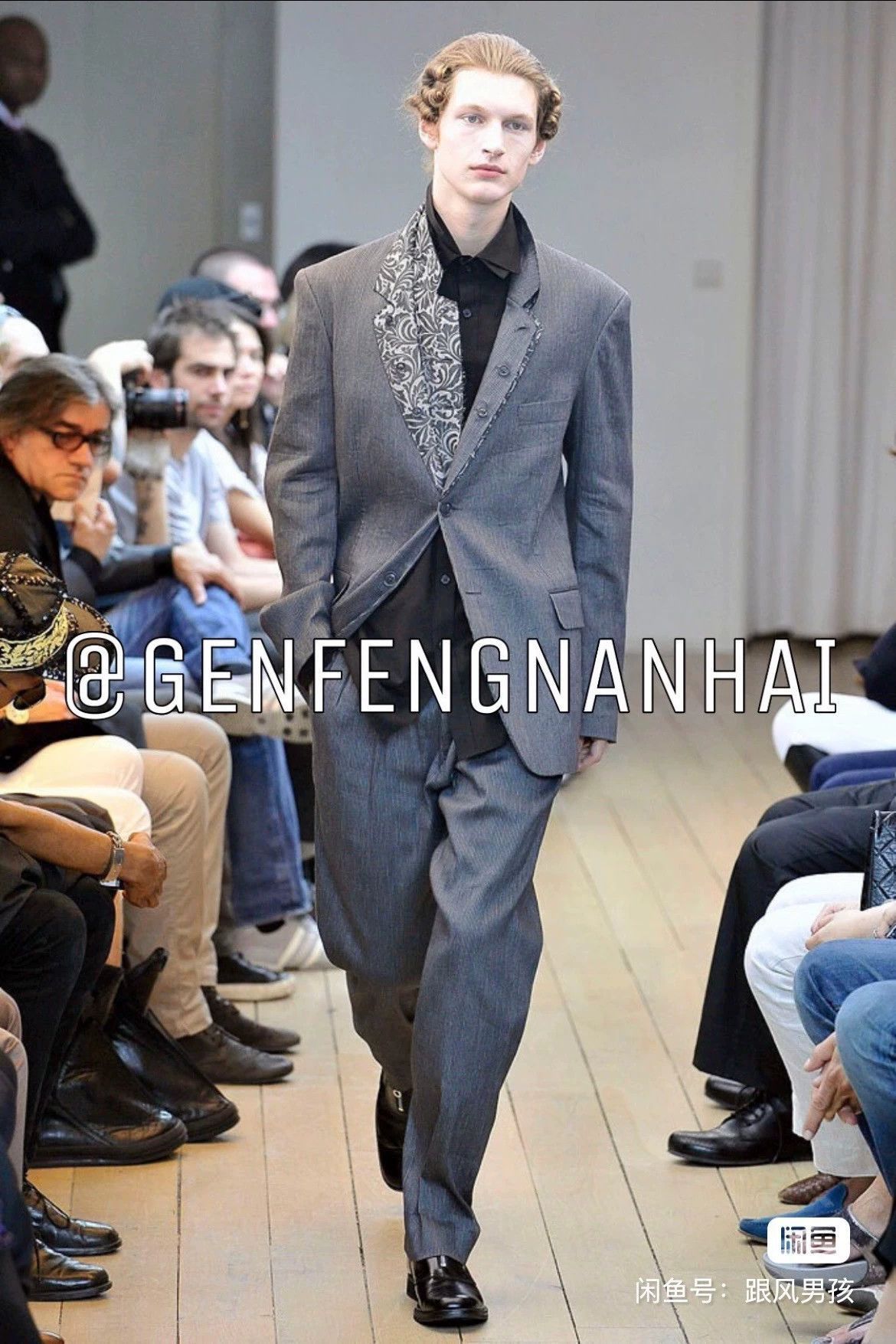 Yohji Yamamoto Two-Tone Multi Color Blazer Jacket Size L Size US L / EU 52-54 / 3 - 3 Thumbnail