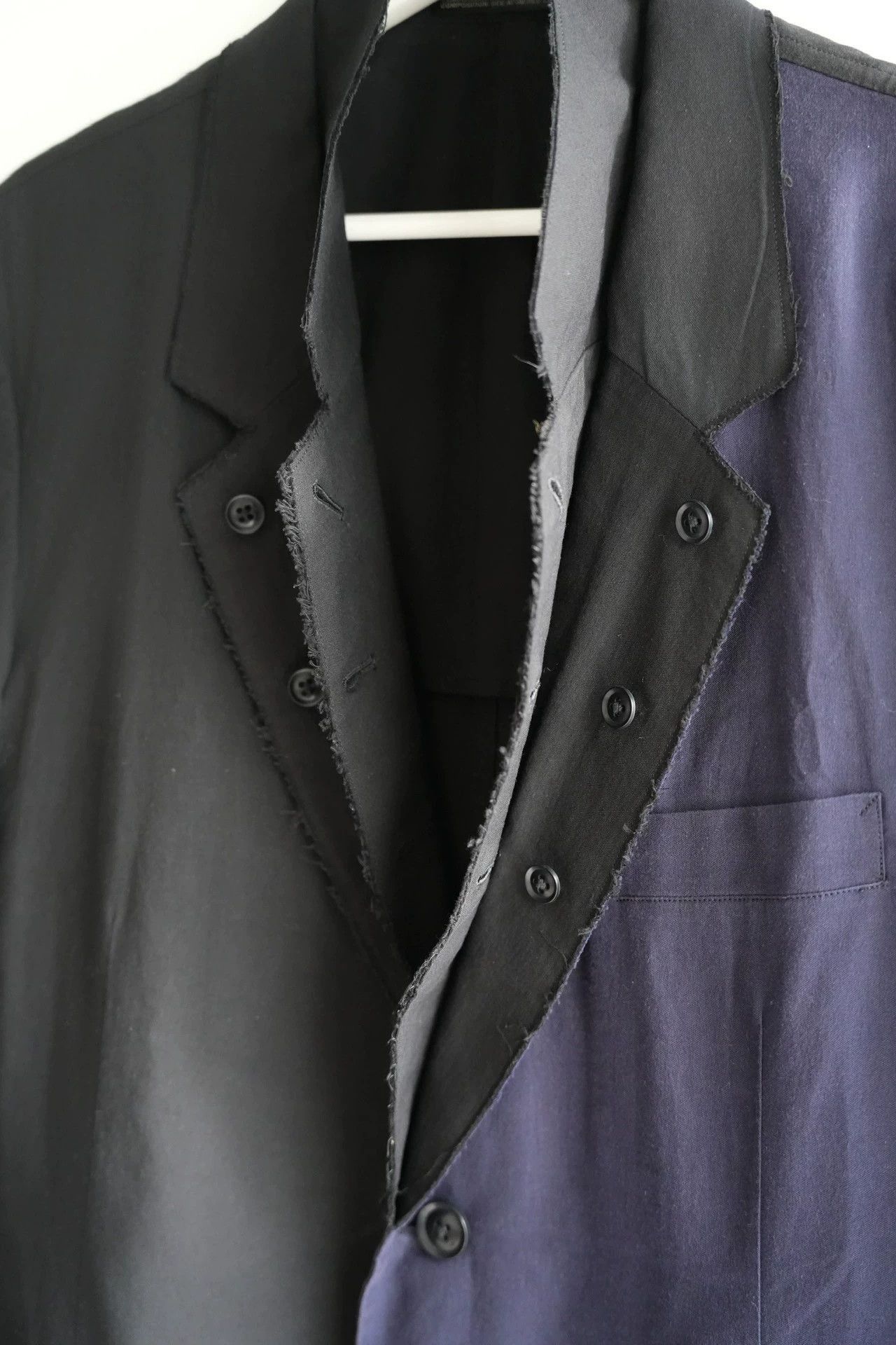 Yohji Yamamoto Two-Tone Multi Color Blazer Jacket Size L Size US L / EU 52-54 / 3 - 5 Thumbnail